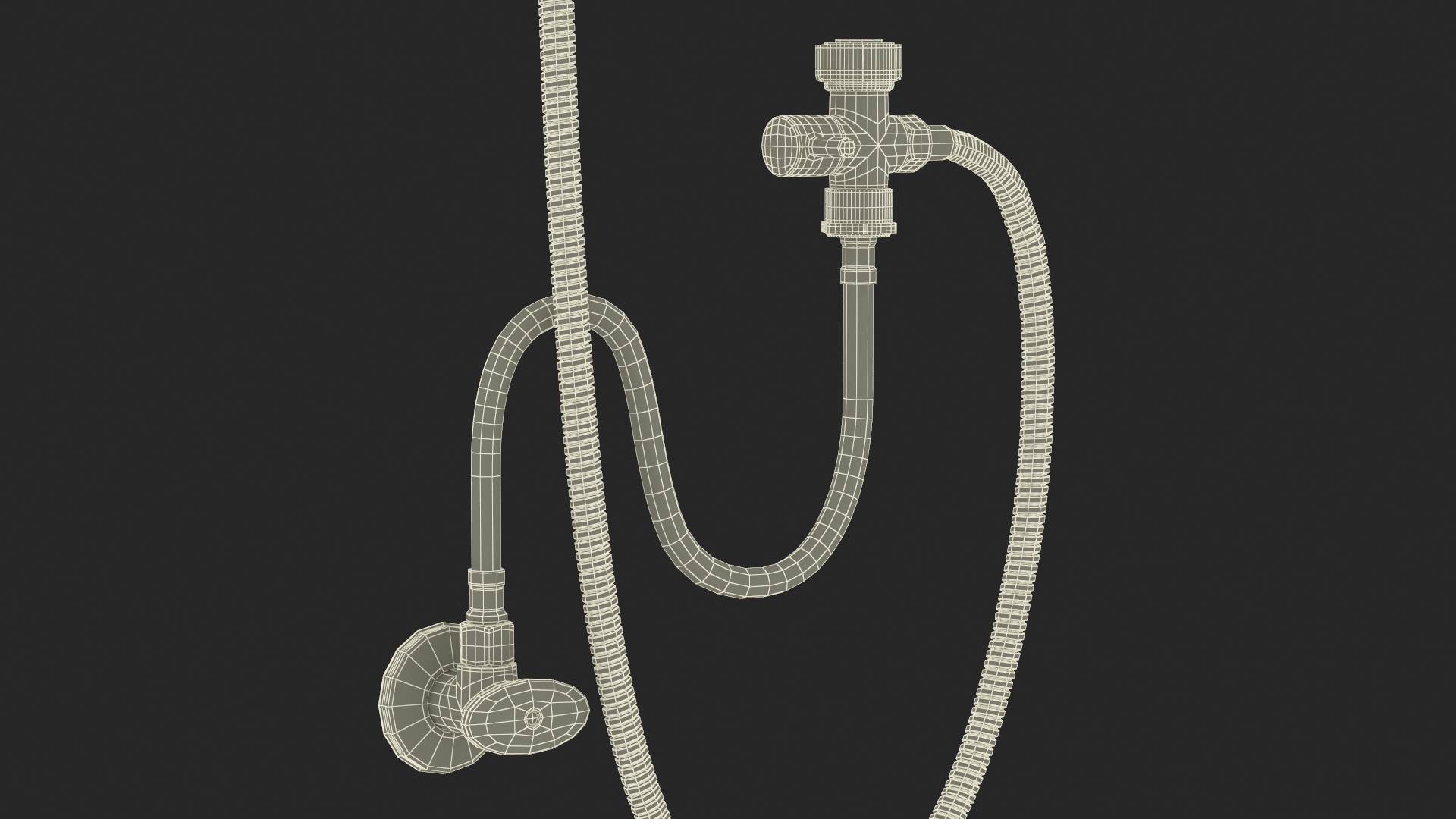3D Wall-Mounted Black Handheld Bidet Sprayer