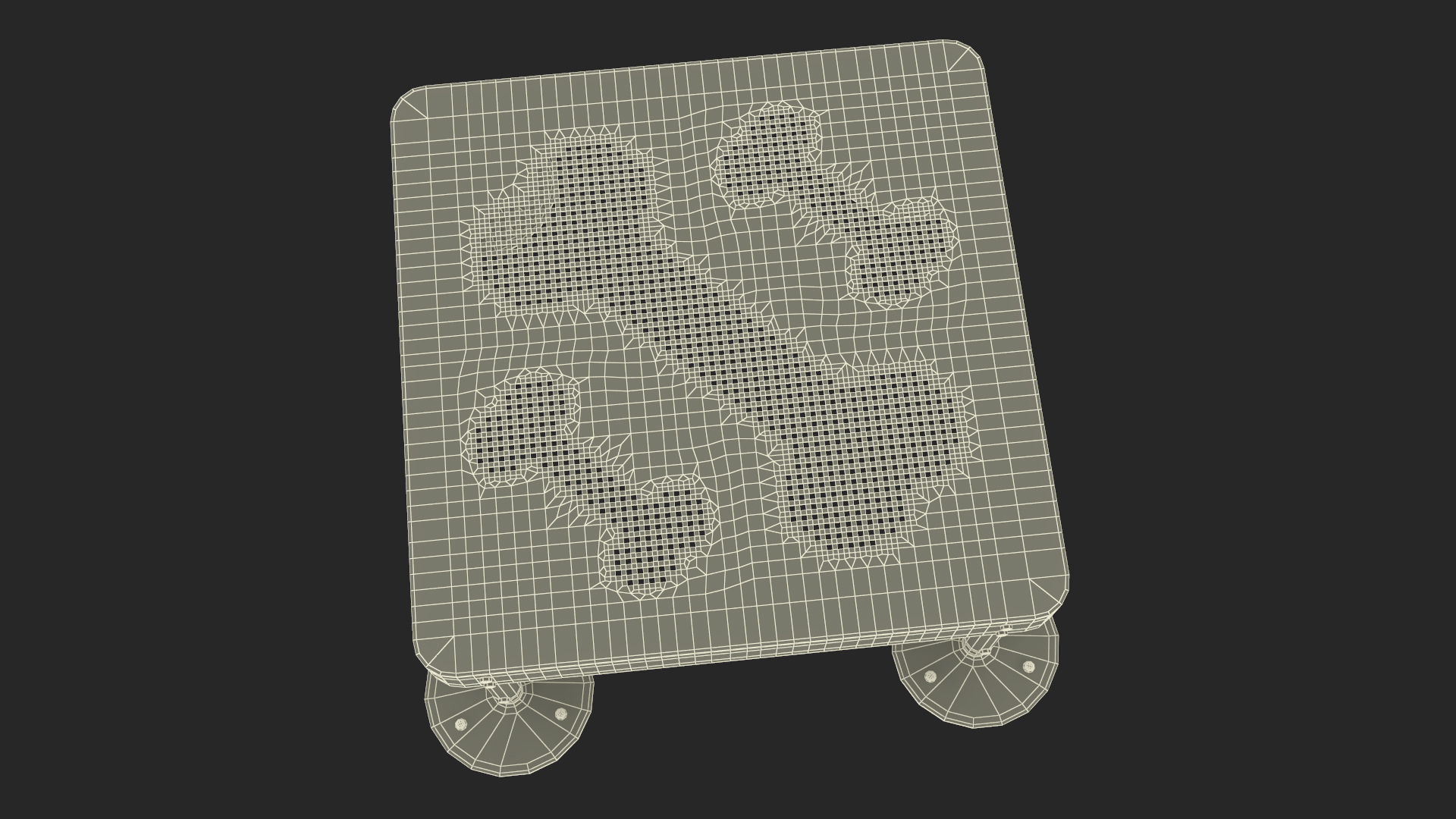 3D Dog Park Starter Table Green model