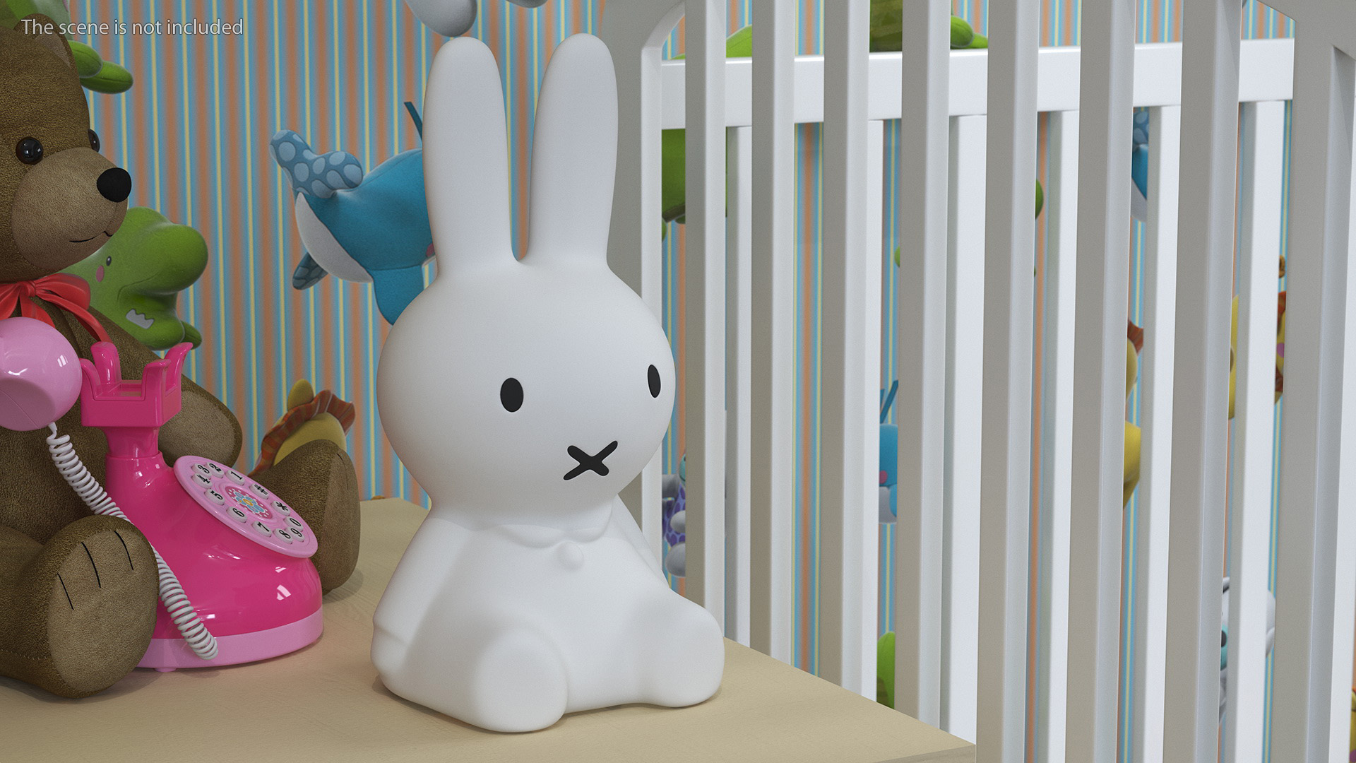 3D Miffy Star Light Rabbit Lamp model