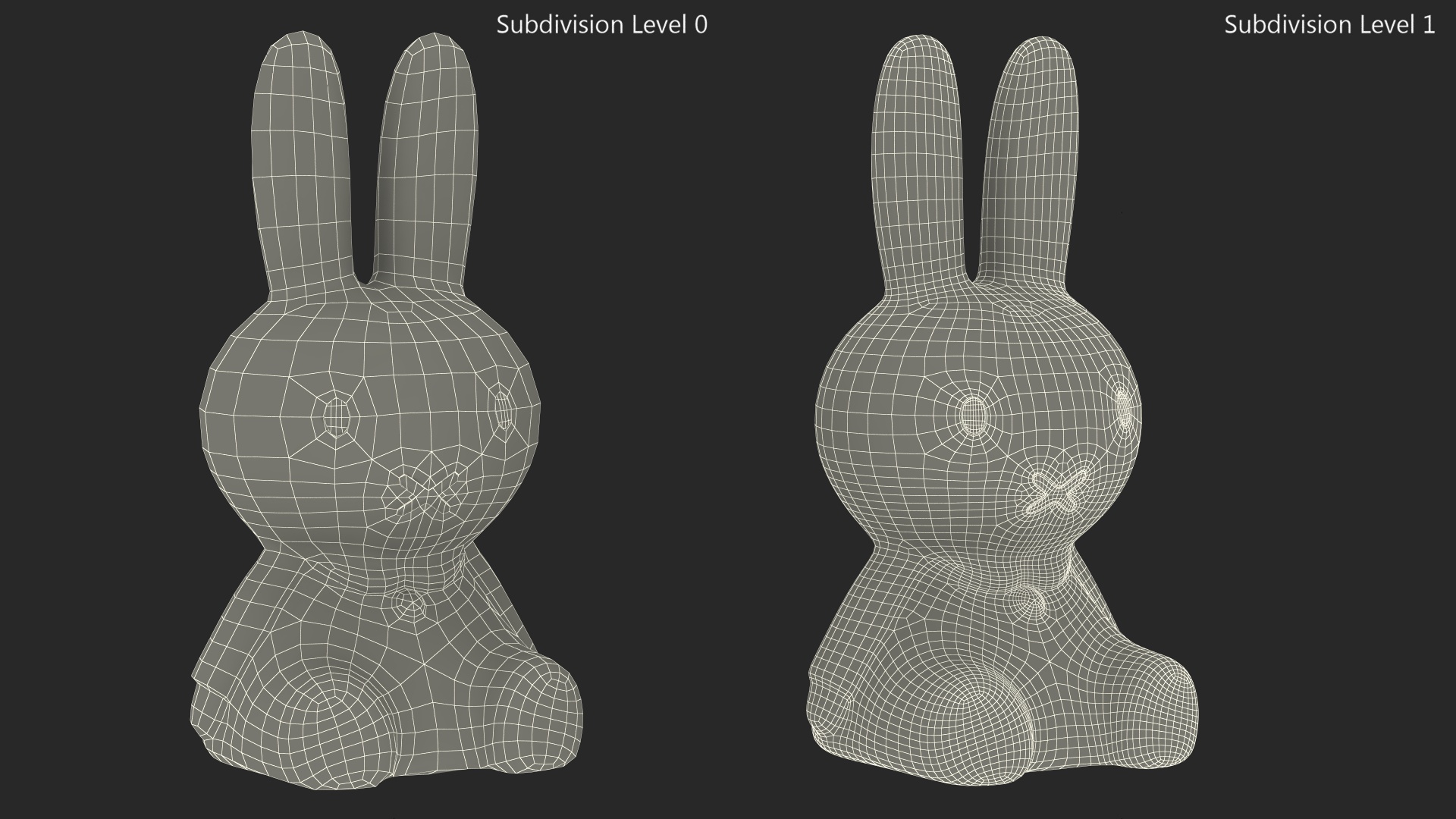 3D Miffy Star Light Rabbit Lamp model