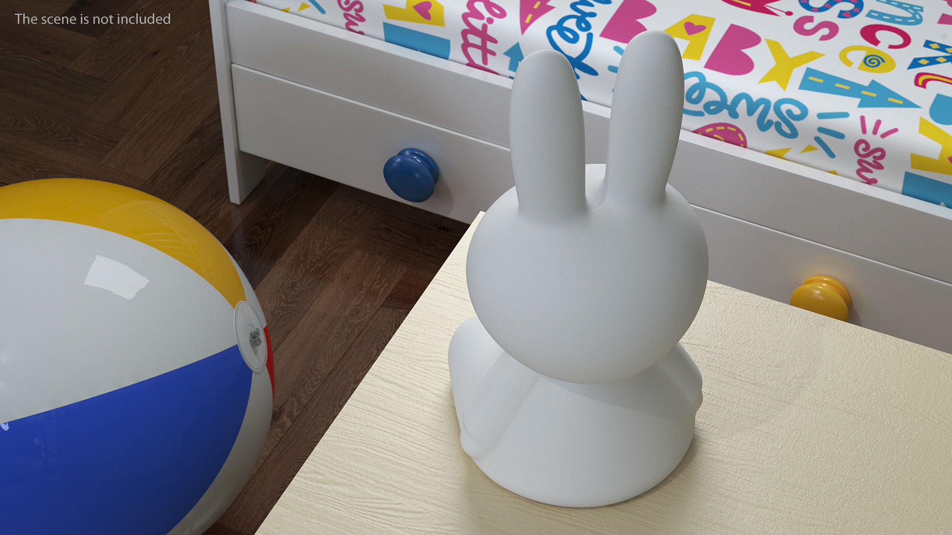3D Miffy Star Light Rabbit Lamp model