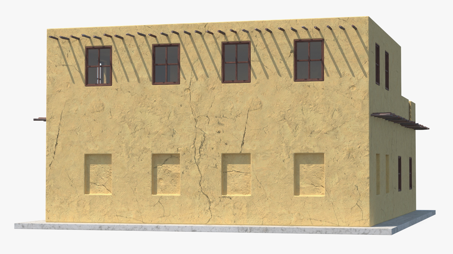 3D Middle Eastern Adobe House