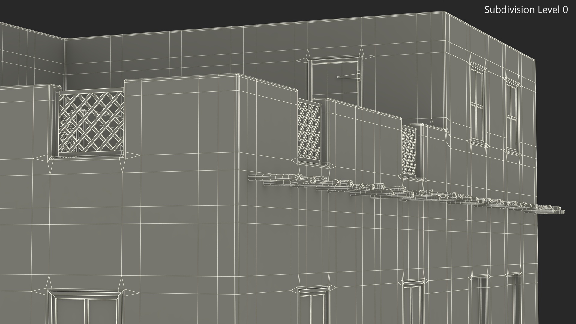 3D Middle Eastern Adobe House