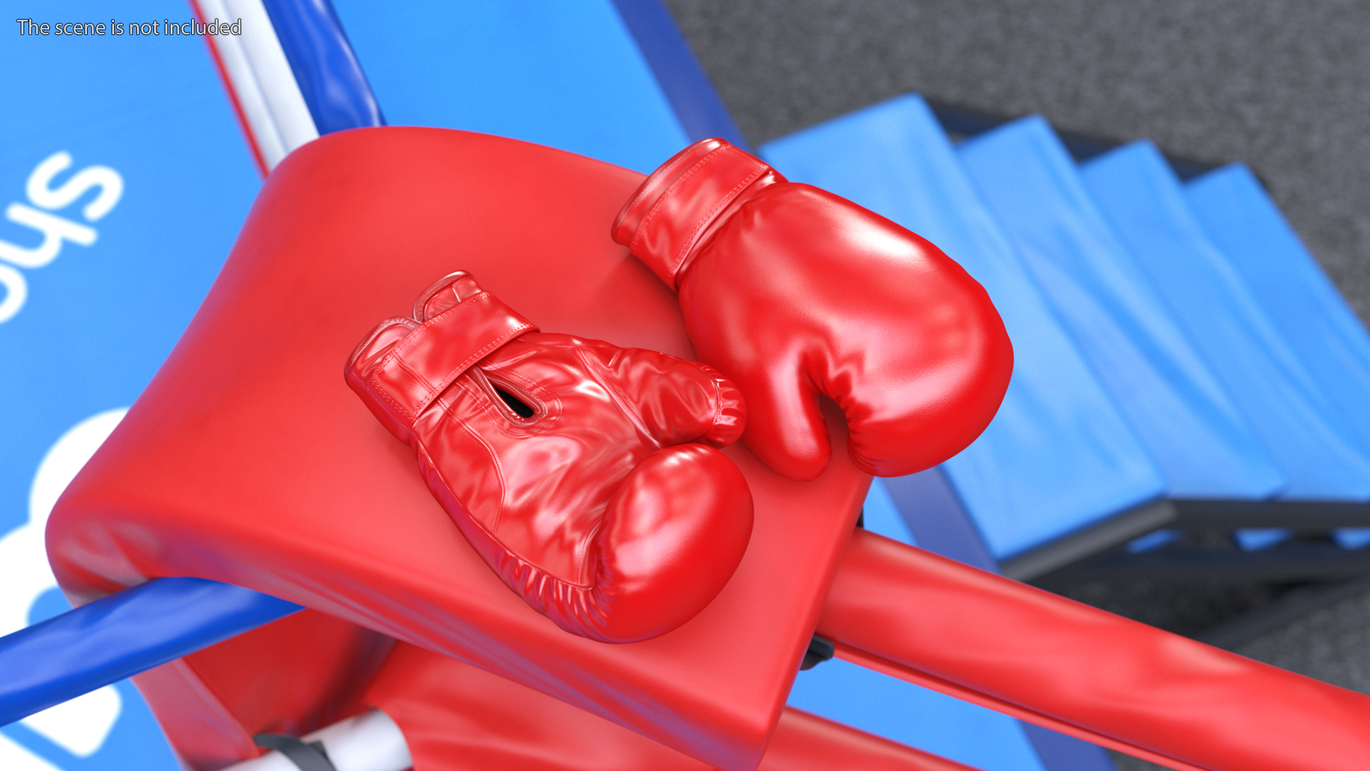 3D Red Training Boxing Gloves