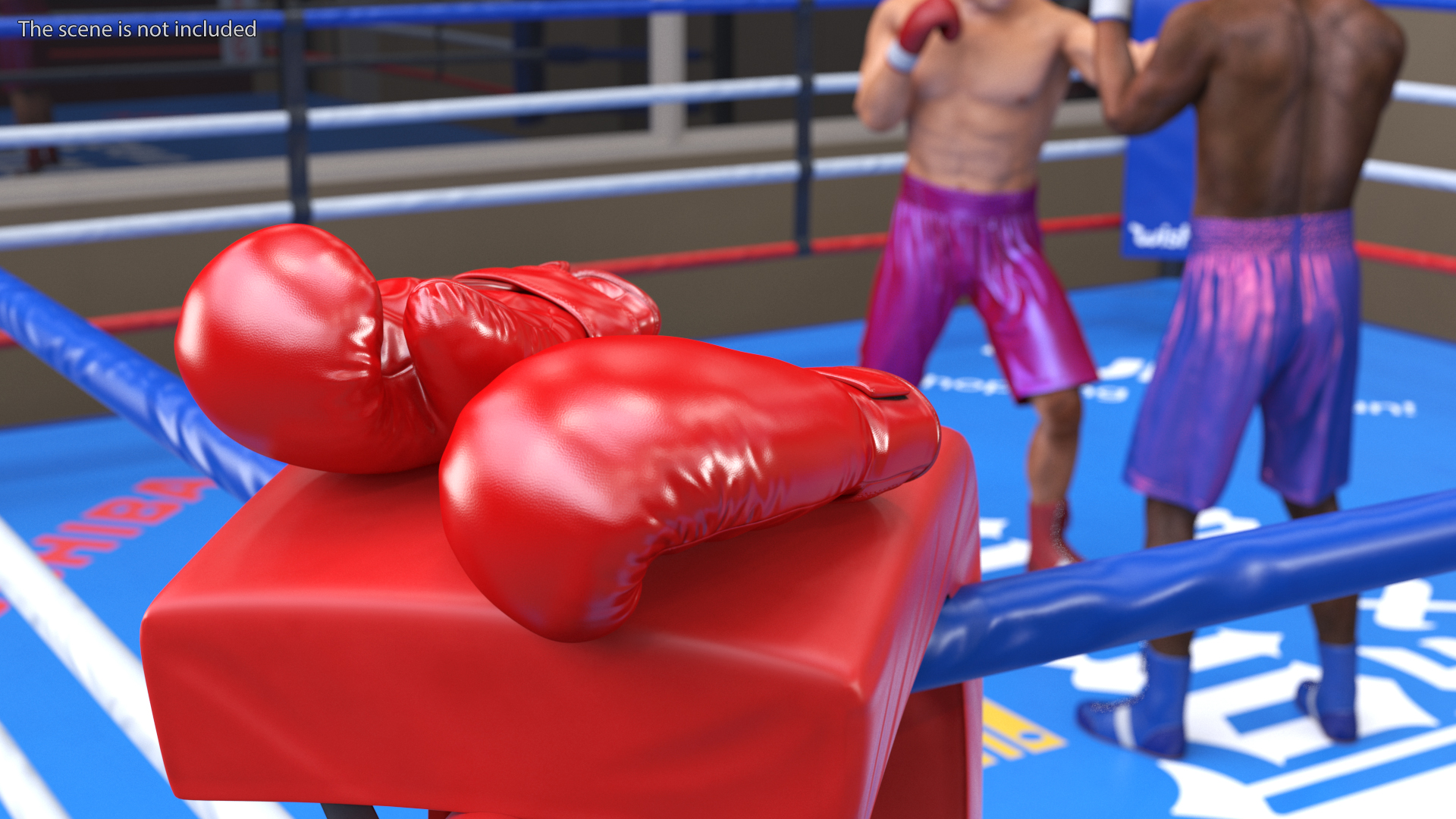 3D Red Training Boxing Gloves
