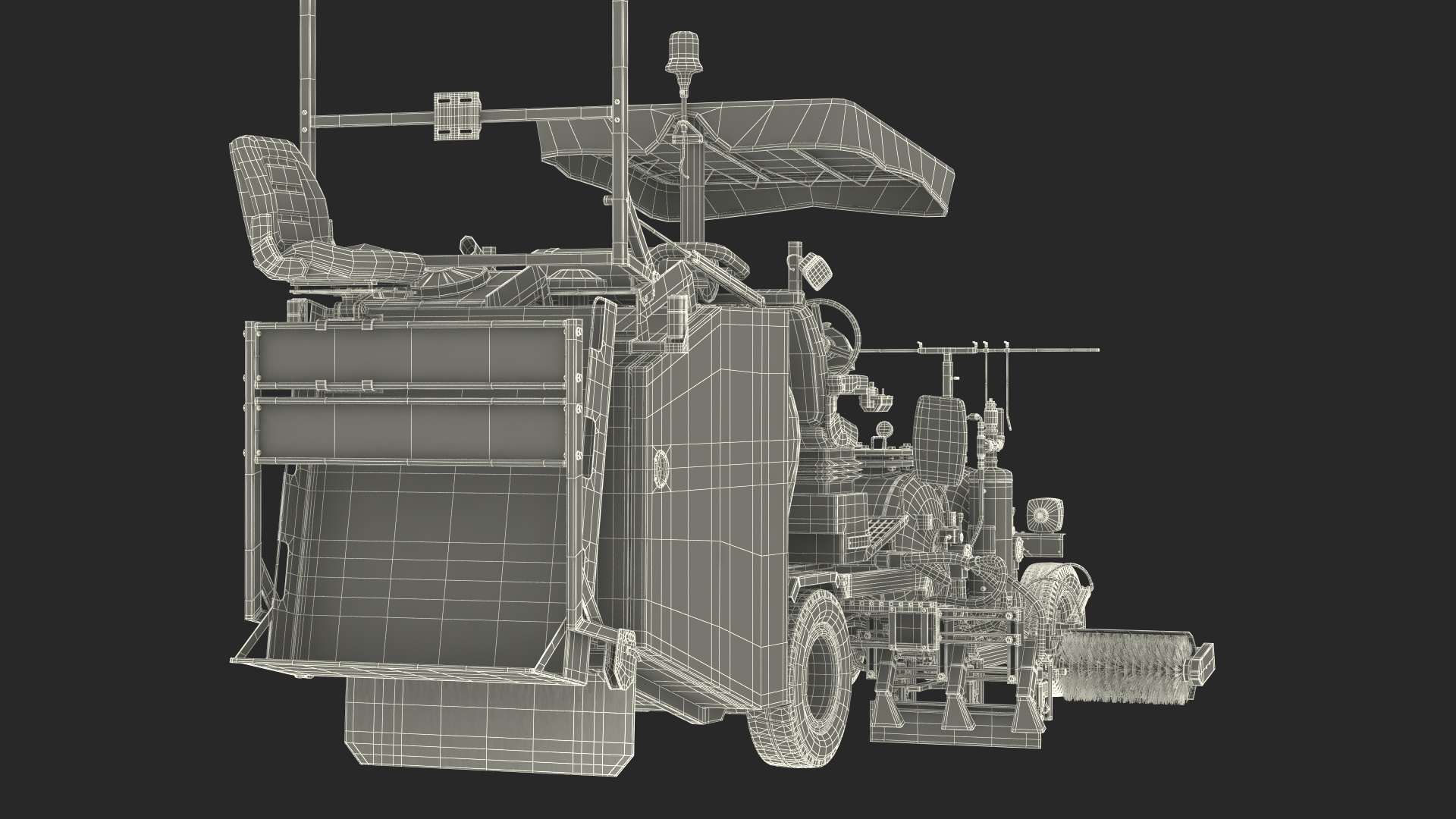 3D model Automatic Road Marking Machine