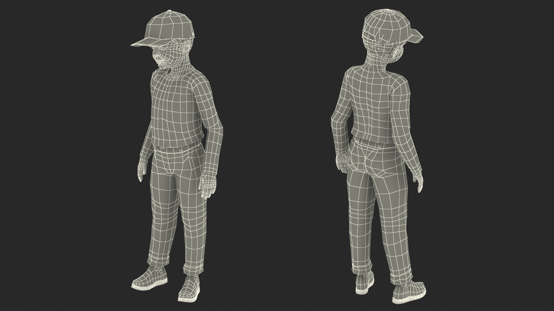 Realistic Child Boy Street Style 3D