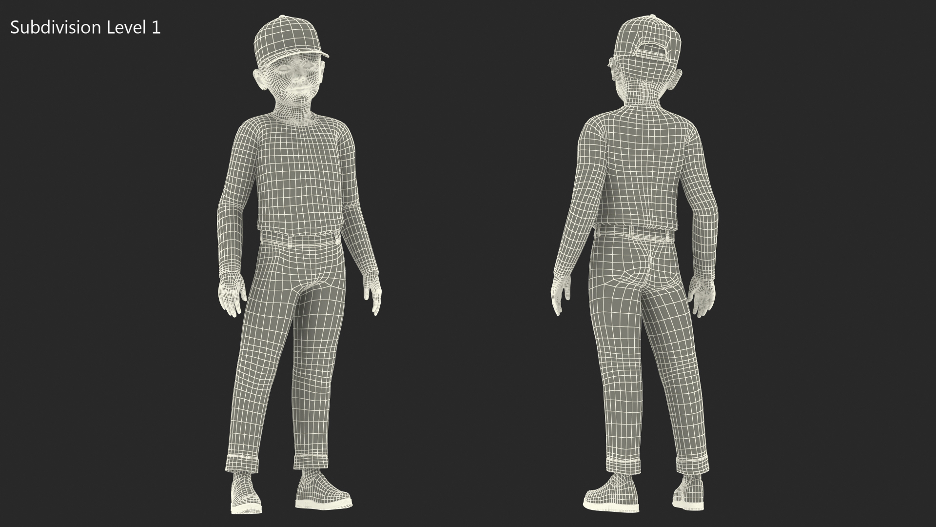 Realistic Child Boy Street Style 3D