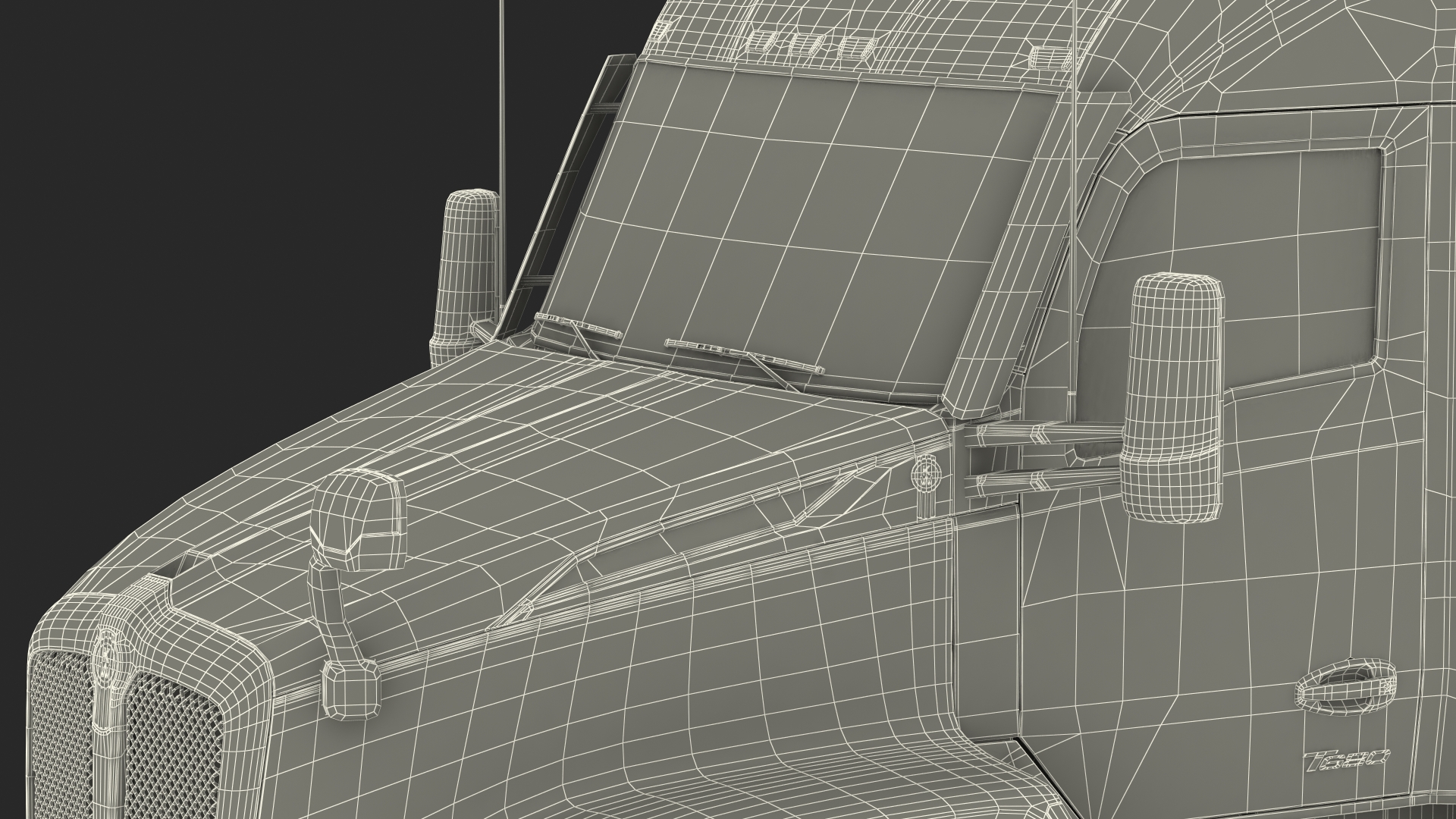 3D Kenworth T680 Truck with Liquid Natural Gas Trailer