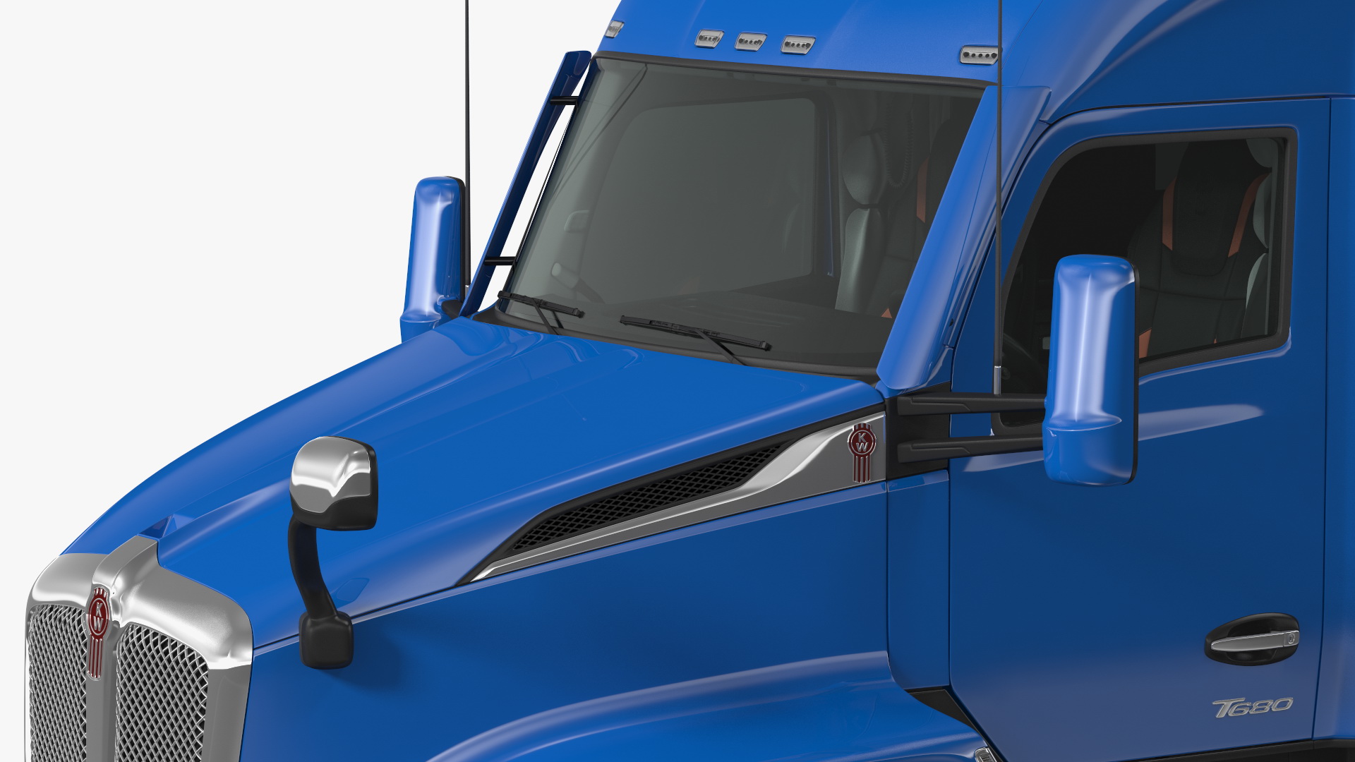 3D Kenworth T680 Truck with Liquid Natural Gas Trailer