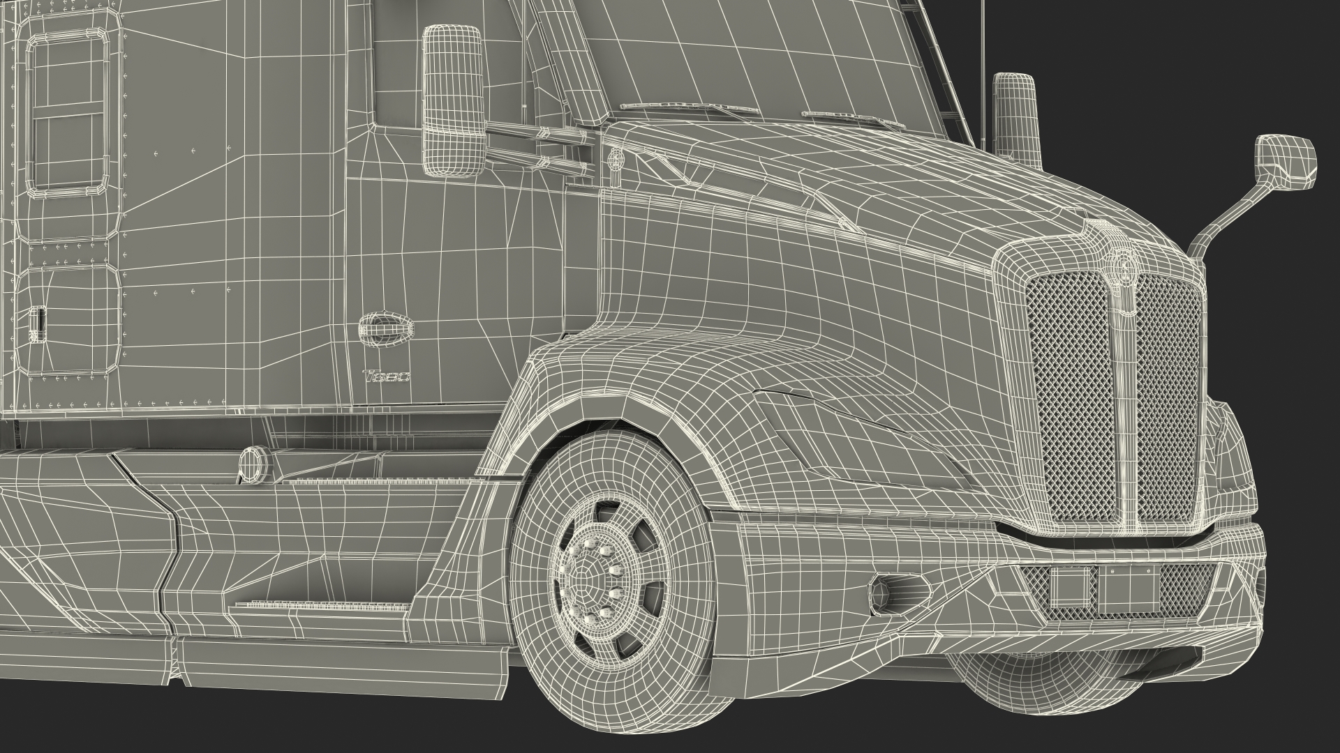 3D Kenworth T680 Truck with Liquid Natural Gas Trailer