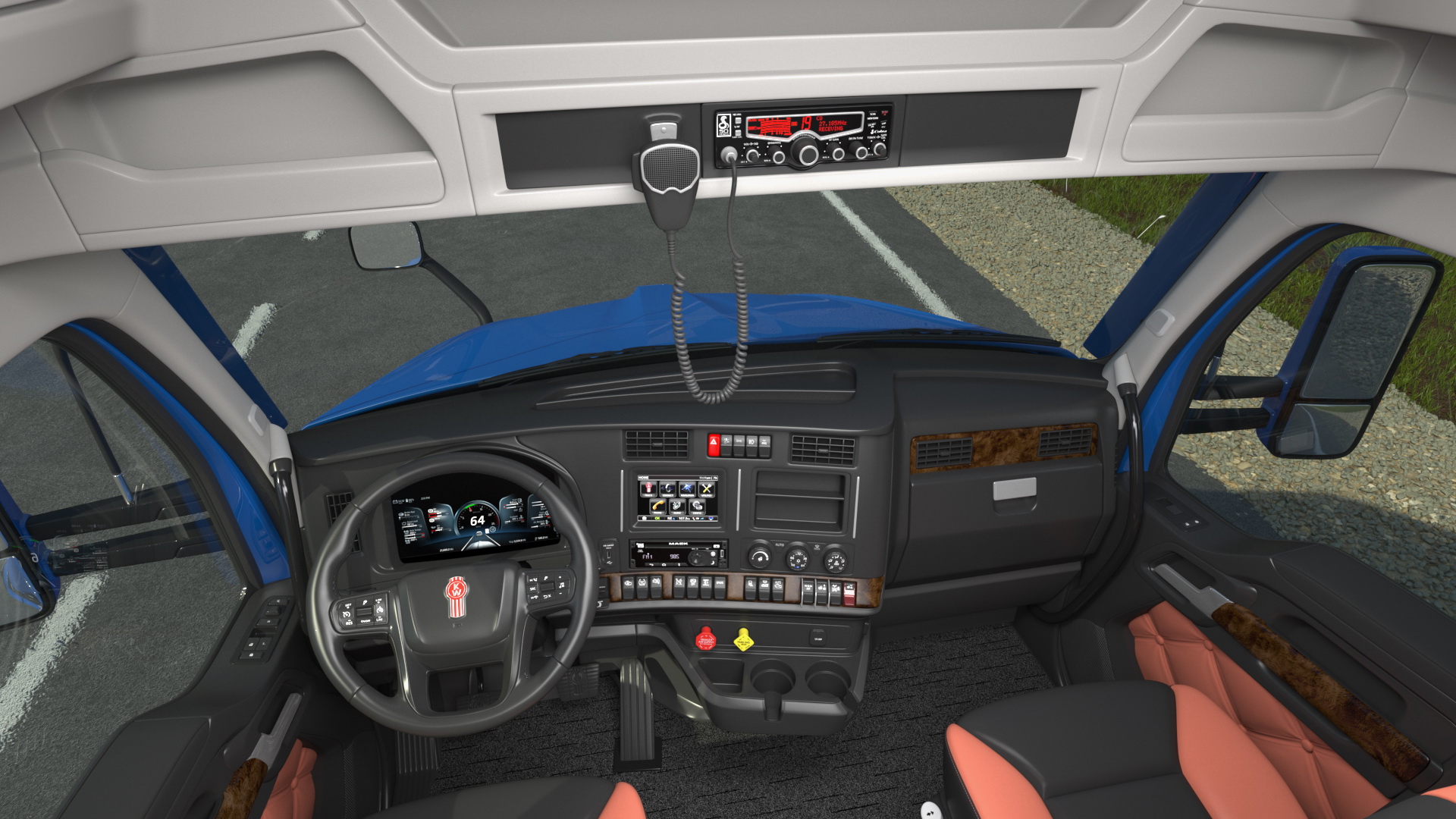 3D Kenworth T680 Truck with Liquid Natural Gas Trailer