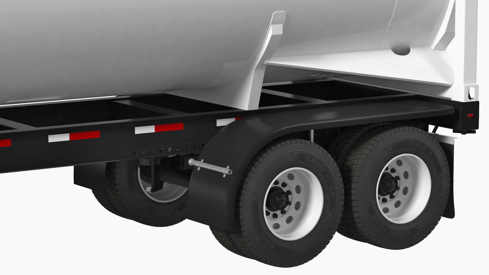 3D Kenworth T680 Truck with Liquid Natural Gas Trailer