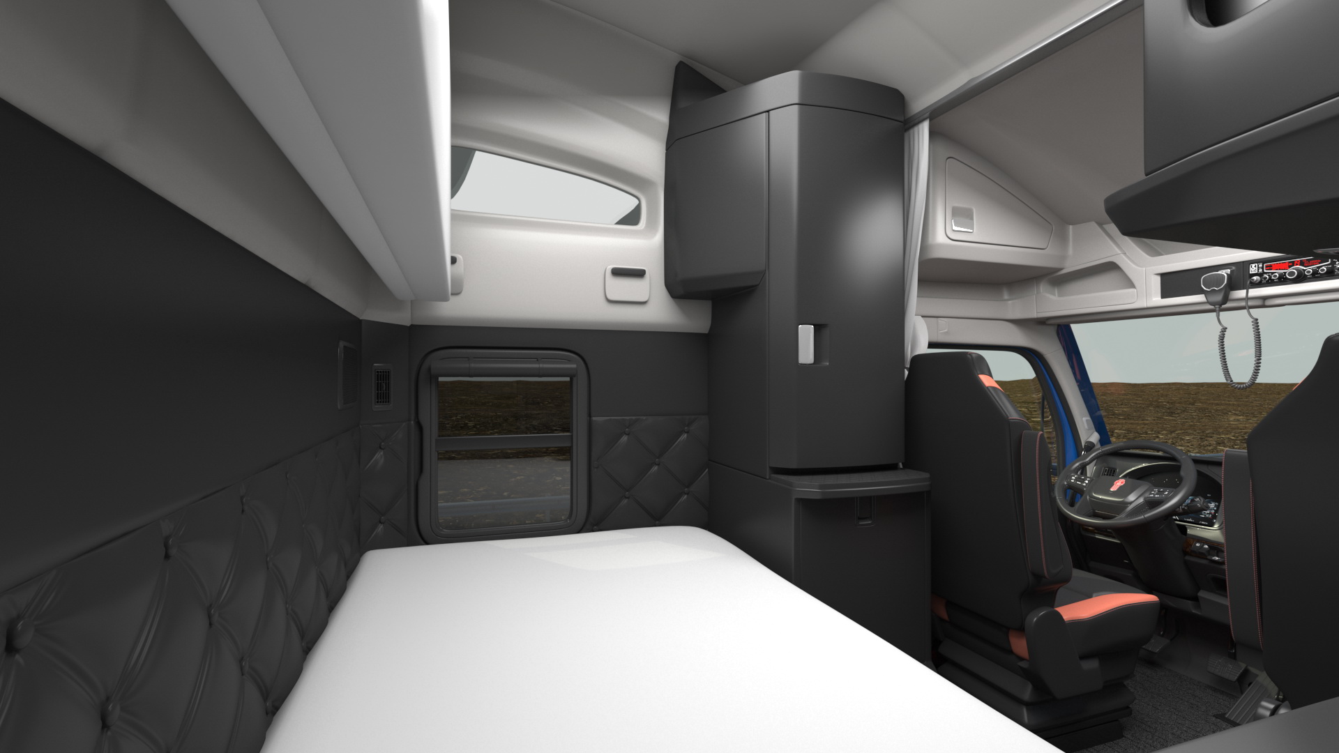3D Kenworth T680 Truck with Liquid Natural Gas Trailer