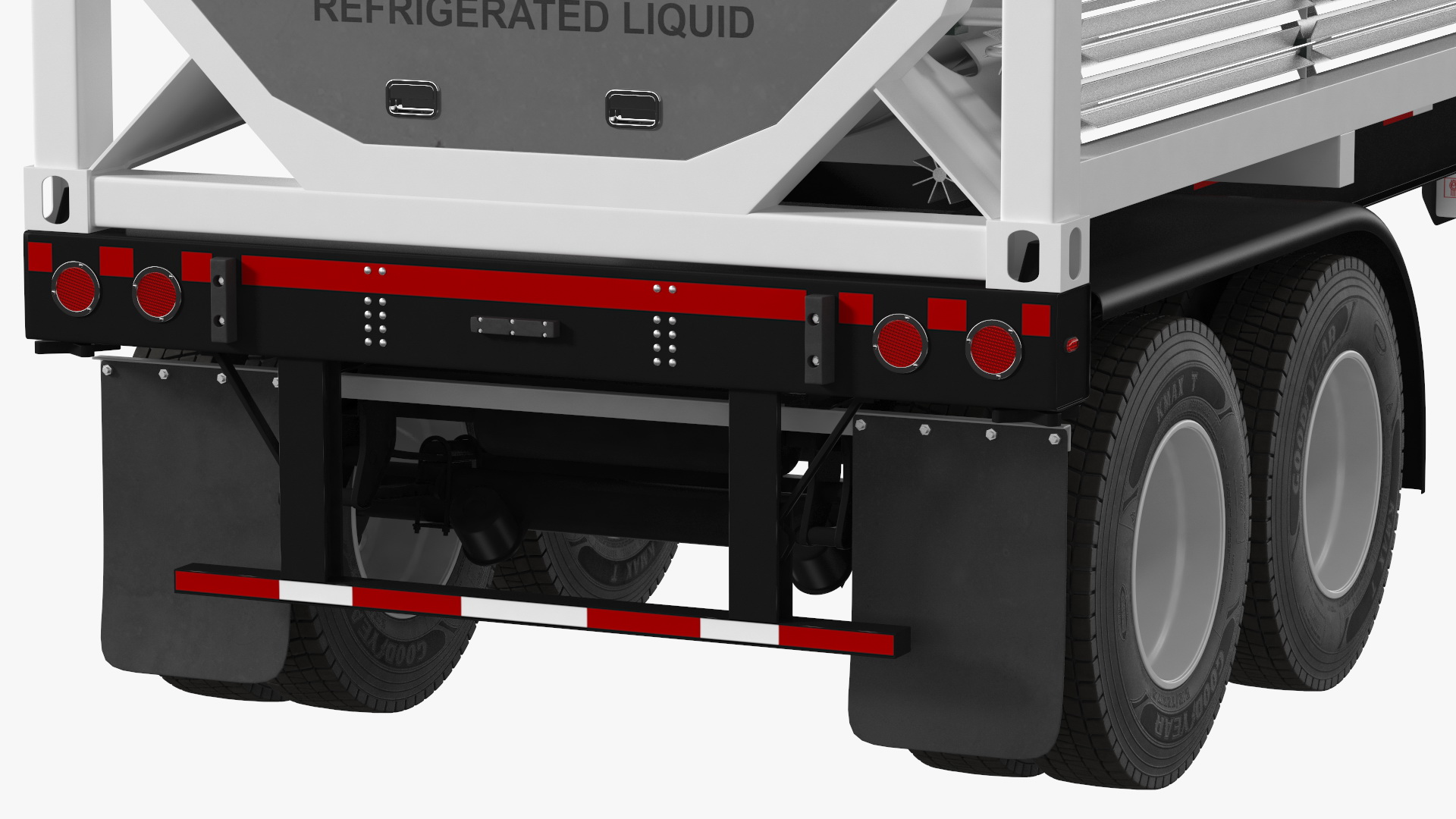 3D Kenworth T680 Truck with Liquid Natural Gas Trailer