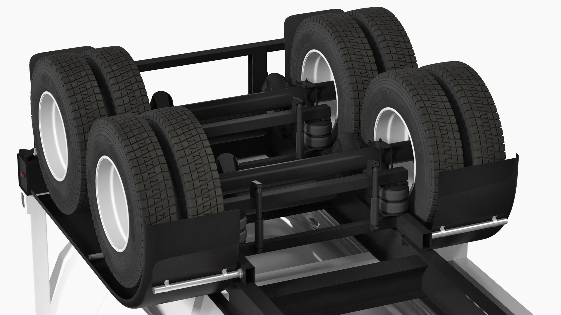 3D Kenworth T680 Truck with Liquid Natural Gas Trailer