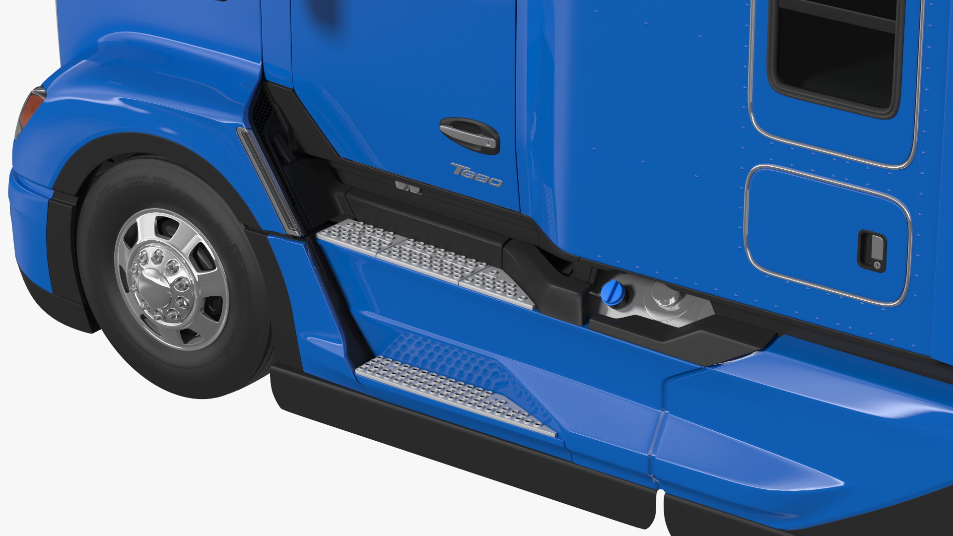 3D Kenworth T680 Truck with Liquid Natural Gas Trailer