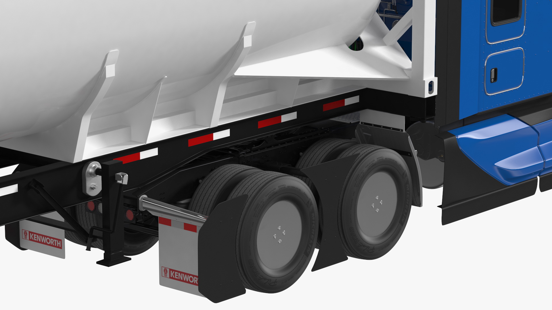 3D Kenworth T680 Truck with Liquid Natural Gas Trailer