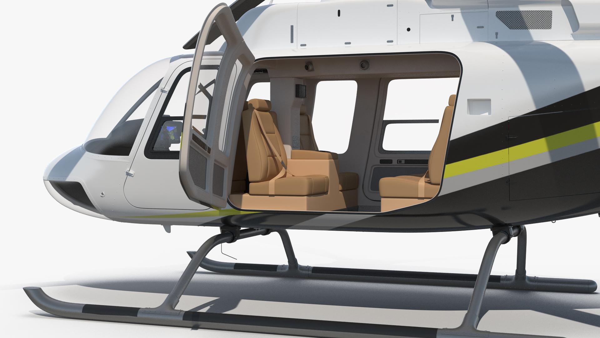 Civilian Passenger Helicopter Generic Rigged 3D model
