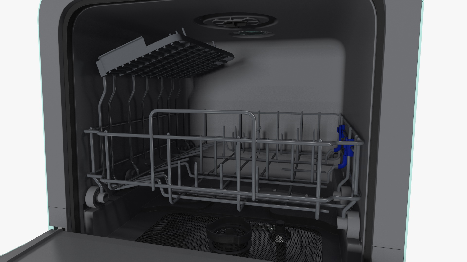 3D model Small Portable Dishwasher Turned On