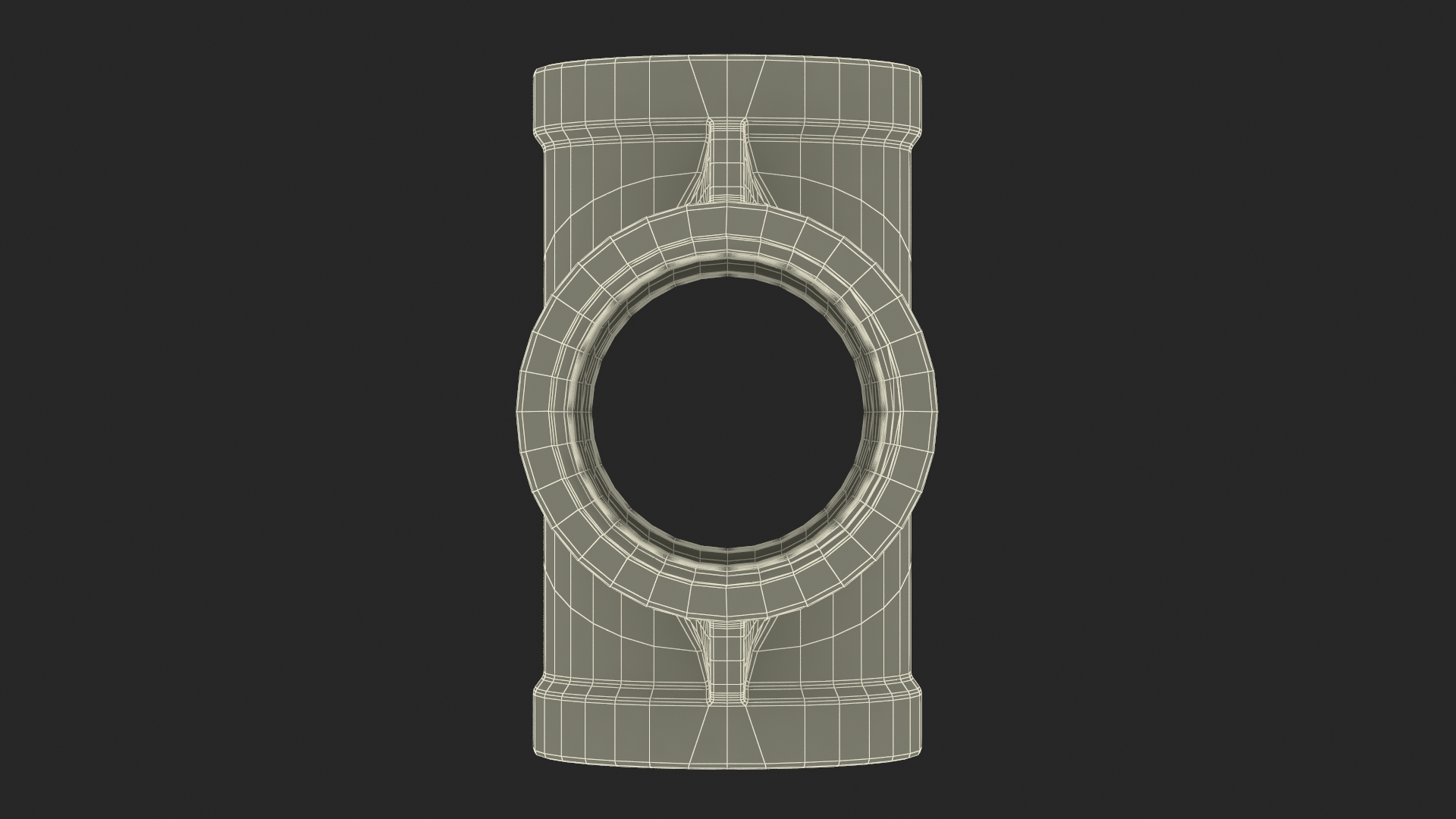 3D Fitting Cross Tee SS304 model