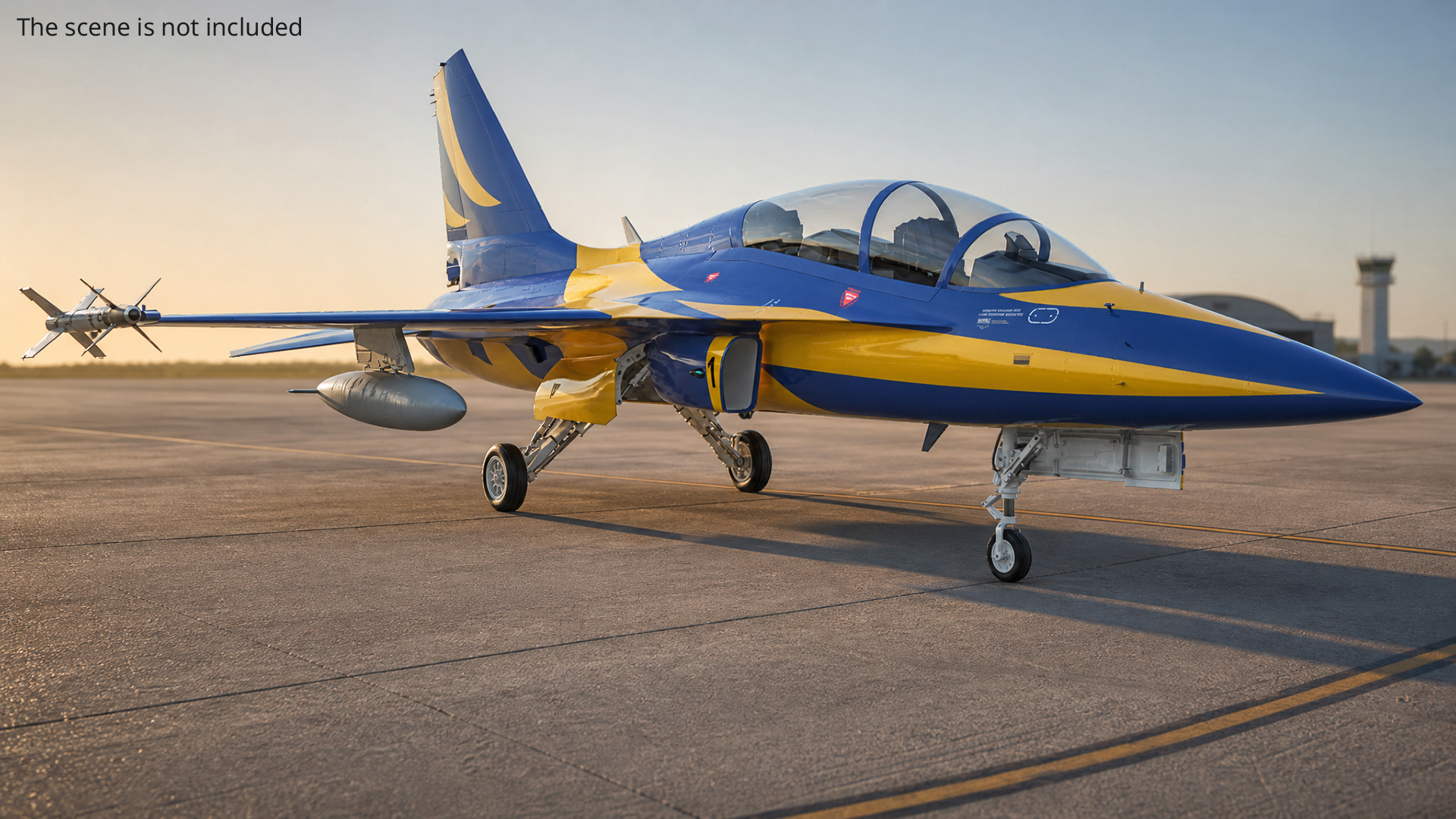 Military Training Aircraft with Guided Rockets - view 3