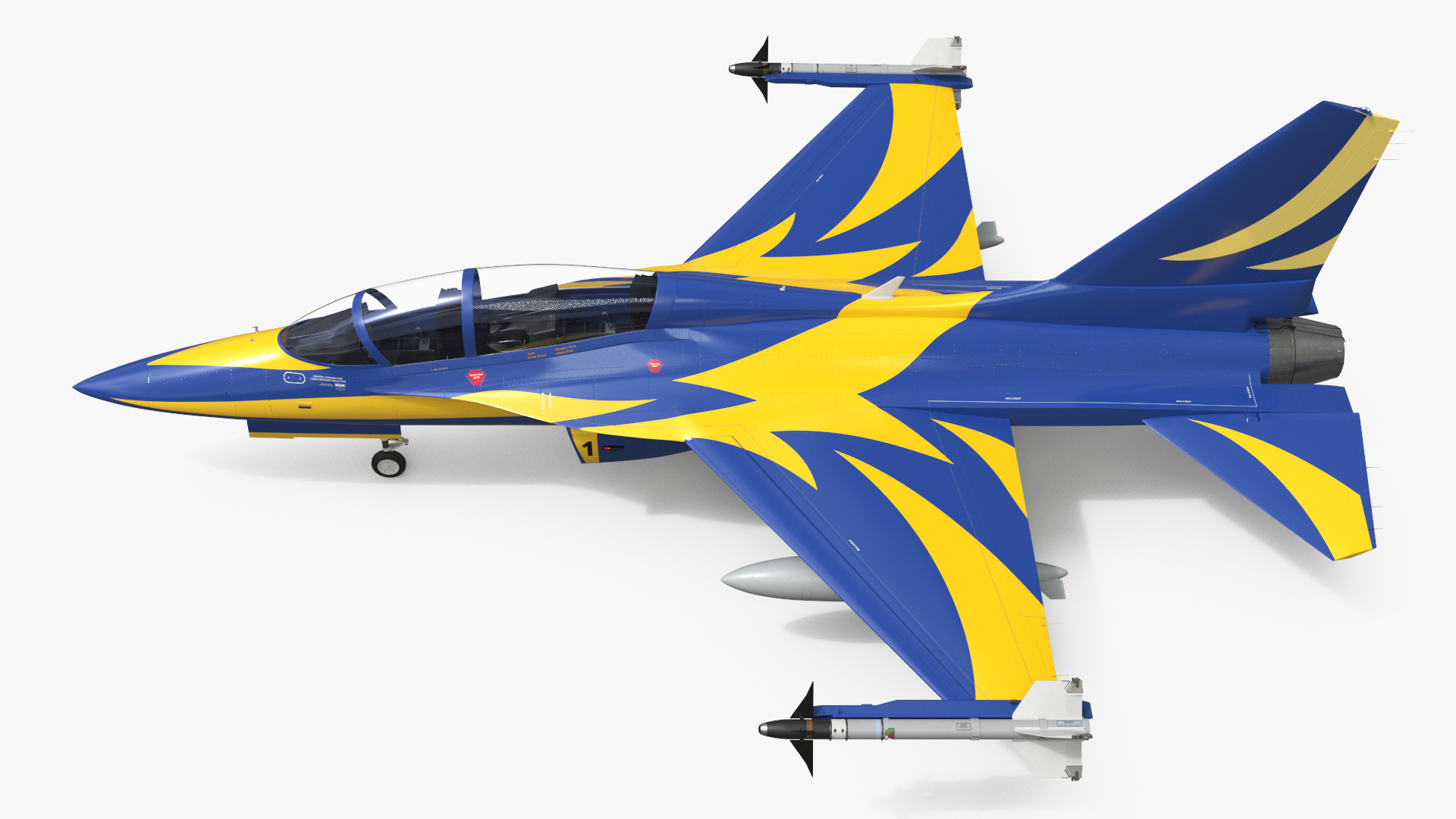 Military Training Aircraft with Guided Rockets - view 9