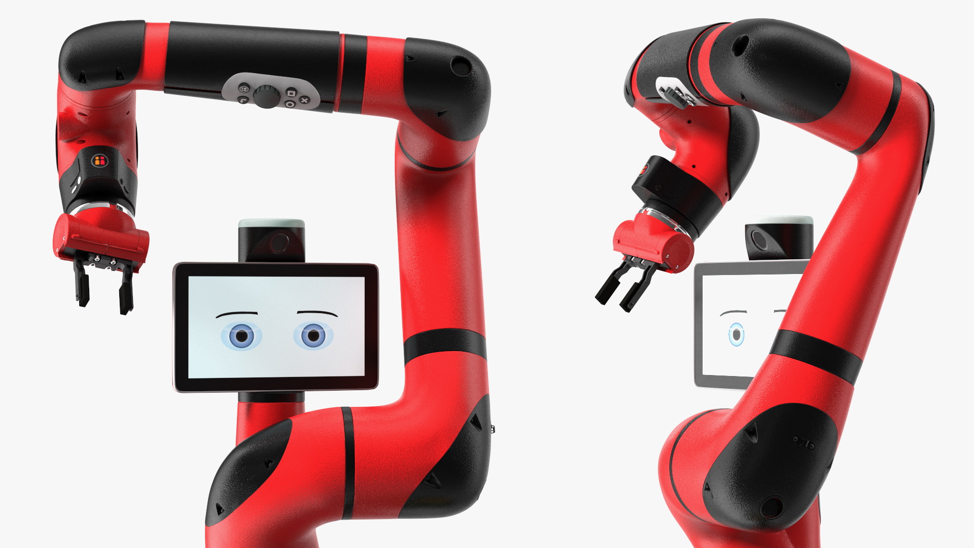 3D Sawyer Black Edition Collaborative Robot with Pedestal Rigged