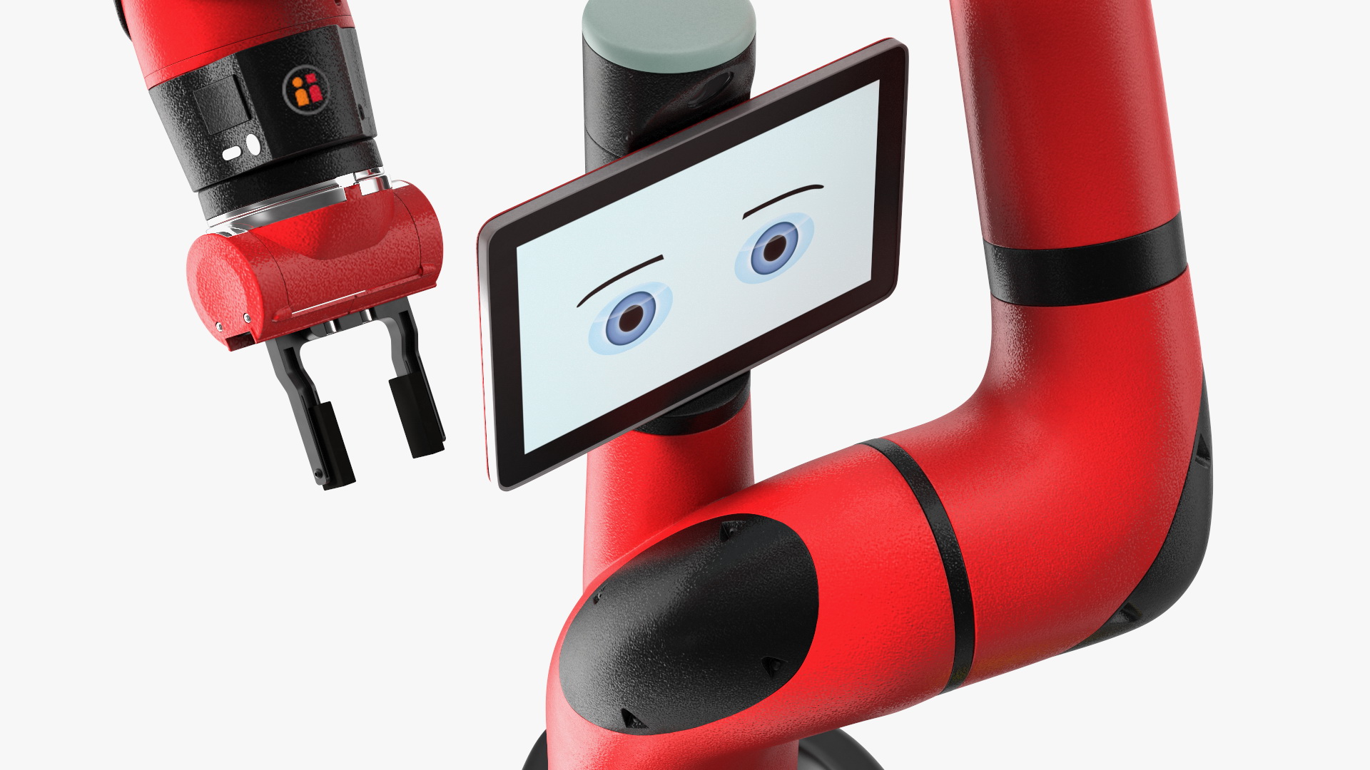 3D Sawyer Black Edition Collaborative Robot with Pedestal Rigged