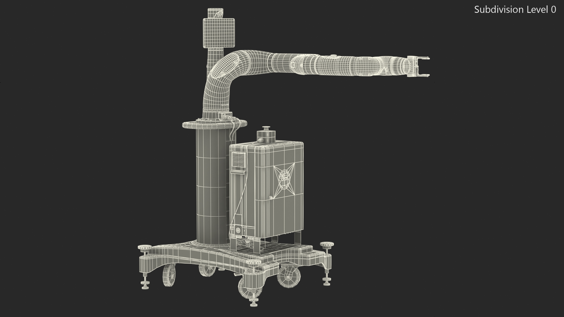 3D Sawyer Black Edition Collaborative Robot with Pedestal Rigged