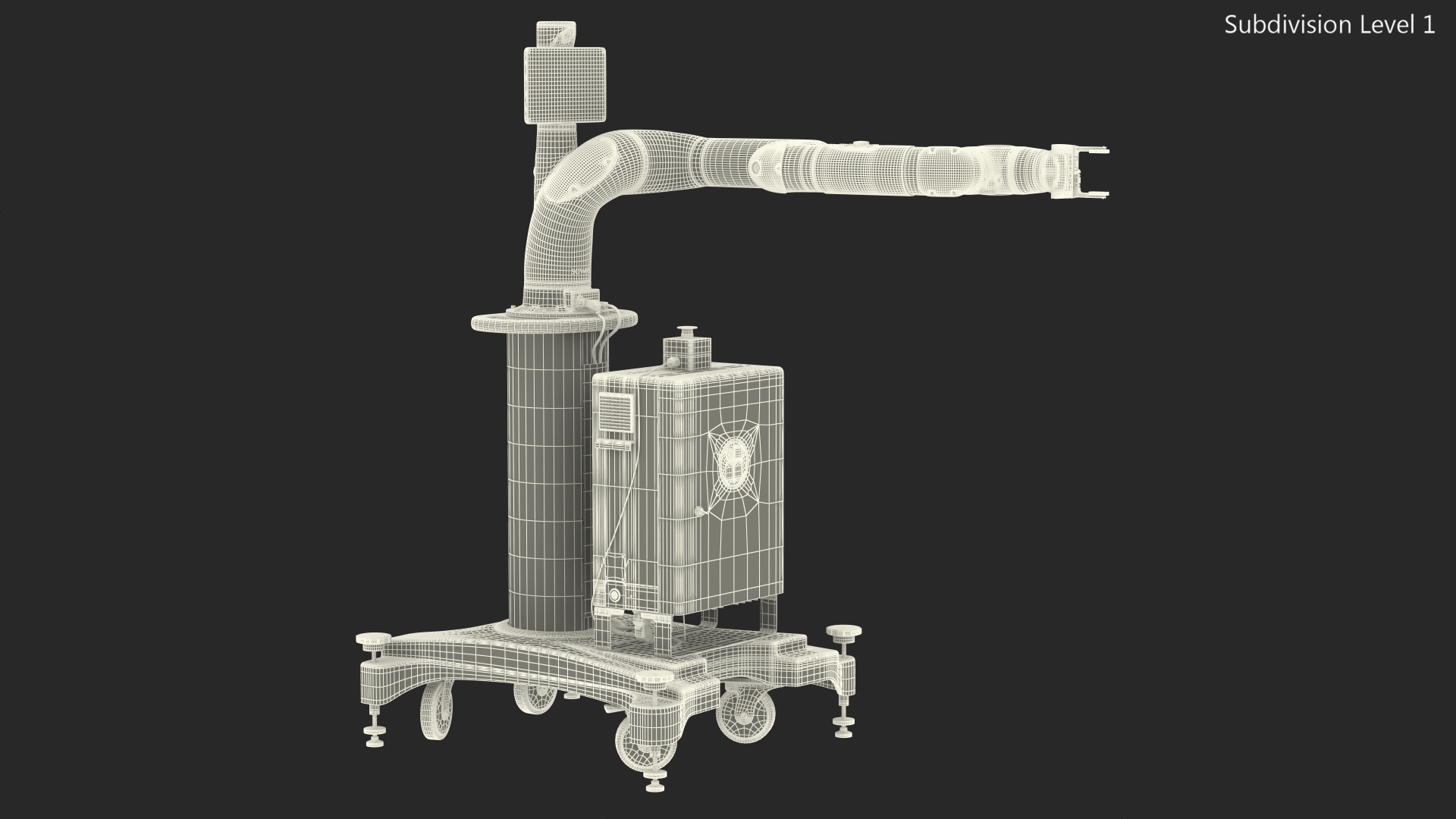 3D Sawyer Black Edition Collaborative Robot with Pedestal Rigged
