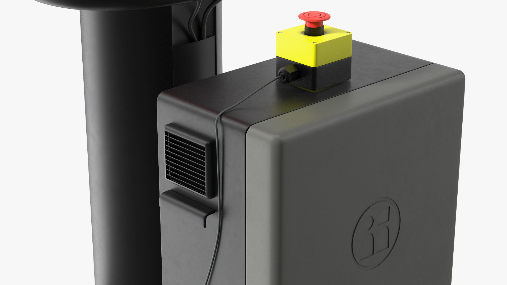 3D Sawyer Black Edition Collaborative Robot with Pedestal Rigged