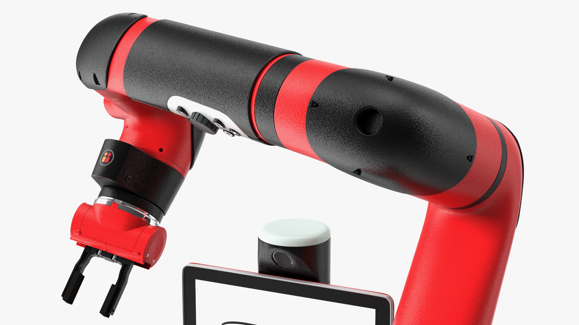 3D Sawyer Black Edition Collaborative Robot with Pedestal Rigged