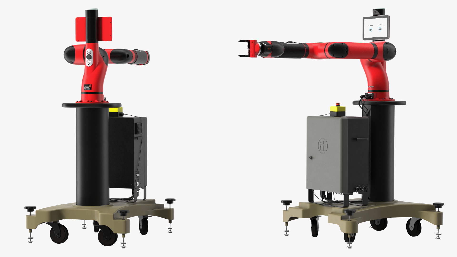 3D Sawyer Black Edition Collaborative Robot with Pedestal Rigged
