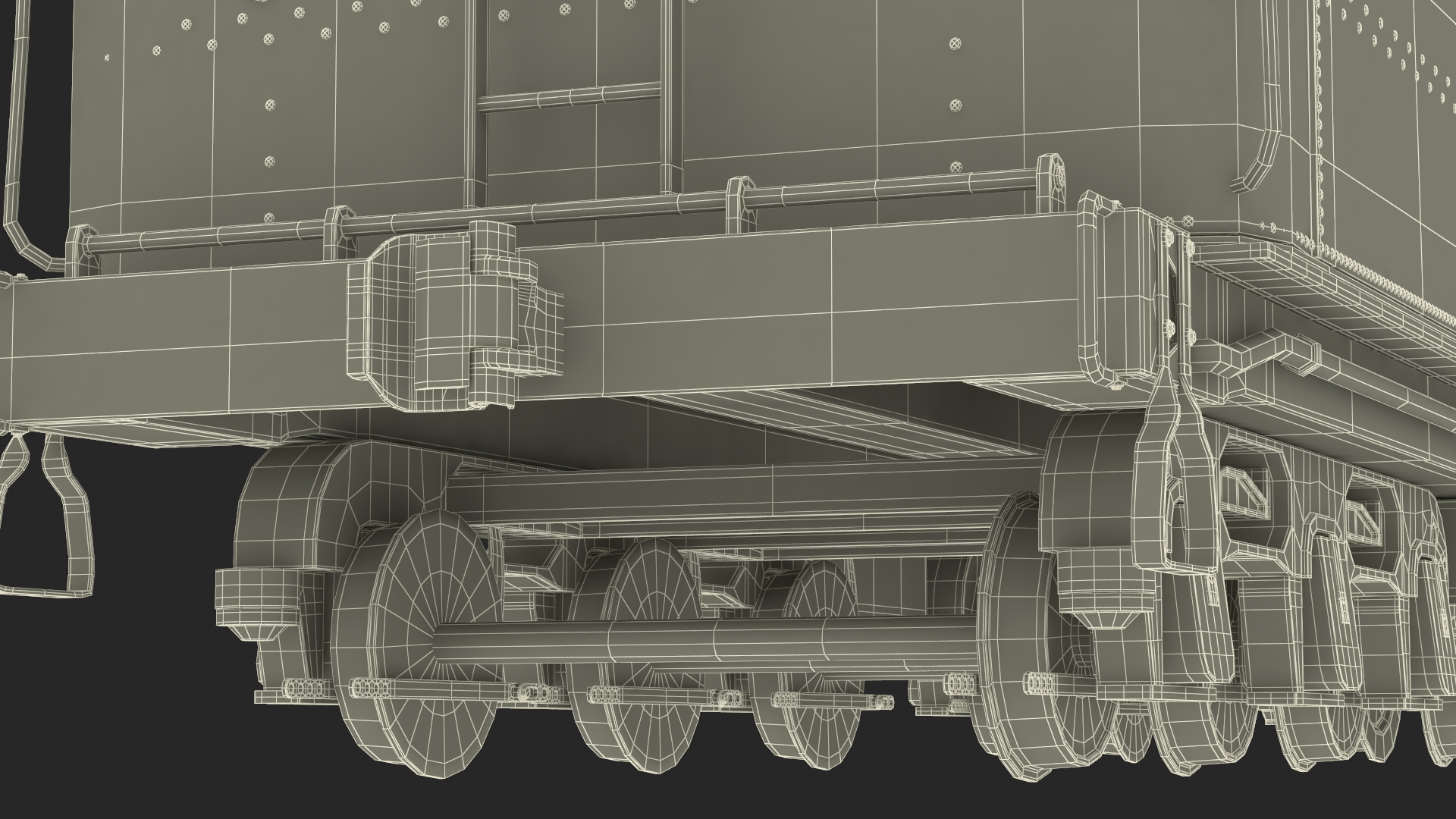 3D model Vintage Steam Locomotive ATSF 3415 Rigged for Maya