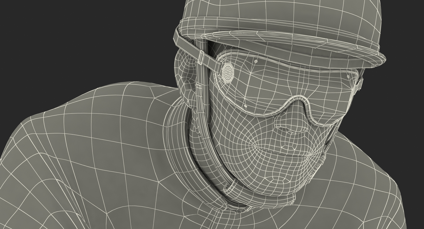 Jockey Riding Horse 3D model