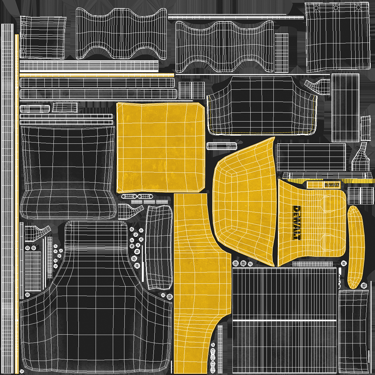DeWalt DWST1 75552 Multi Purpose Tool Belt Dusty Set 3D