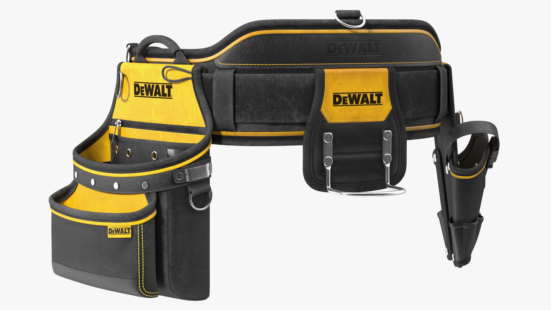 DeWalt DWST1 75552 Multi Purpose Tool Belt Dusty Set 3D