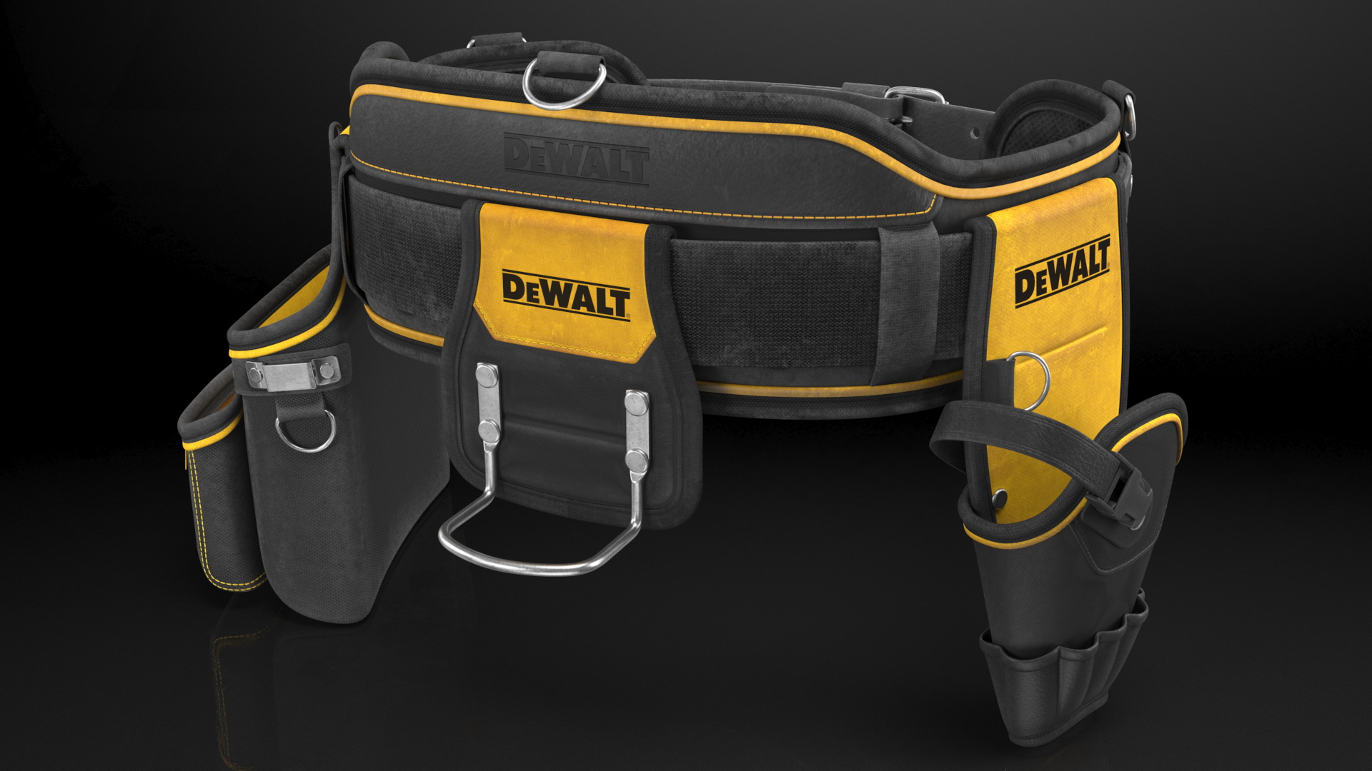 DeWalt DWST1 75552 Multi Purpose Tool Belt Dusty Set 3D