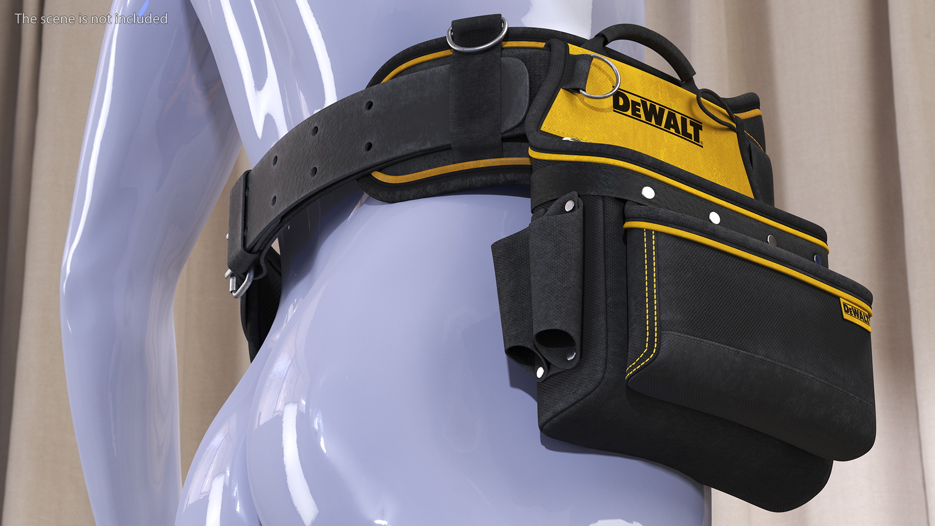 DeWalt DWST1 75552 Multi Purpose Tool Belt Dusty Set 3D