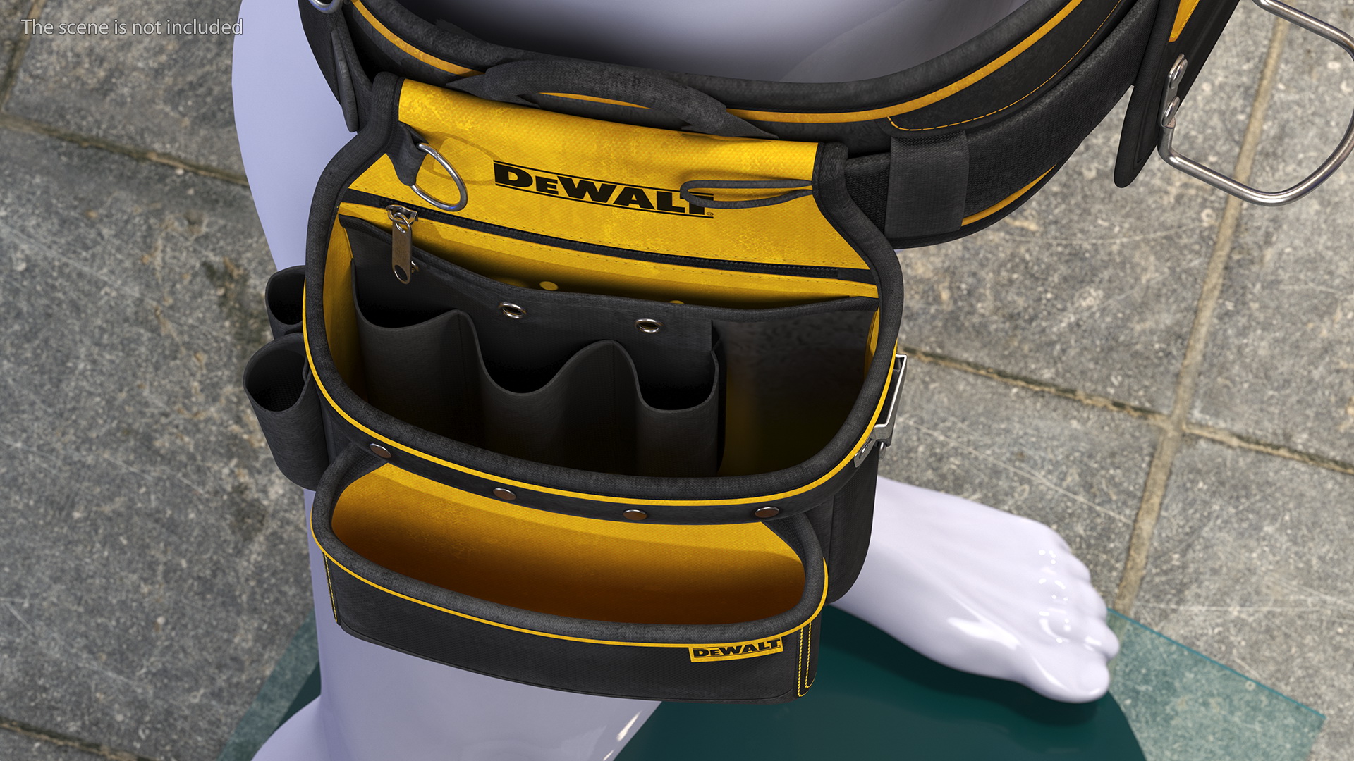 DeWalt DWST1 75552 Multi Purpose Tool Belt Dusty Set 3D