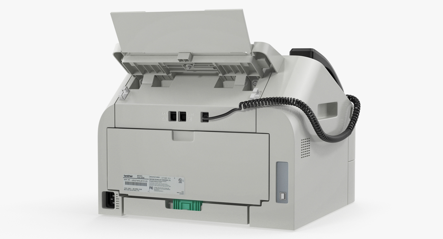 3D Compact Laser Fax Machine Brother 2840 model