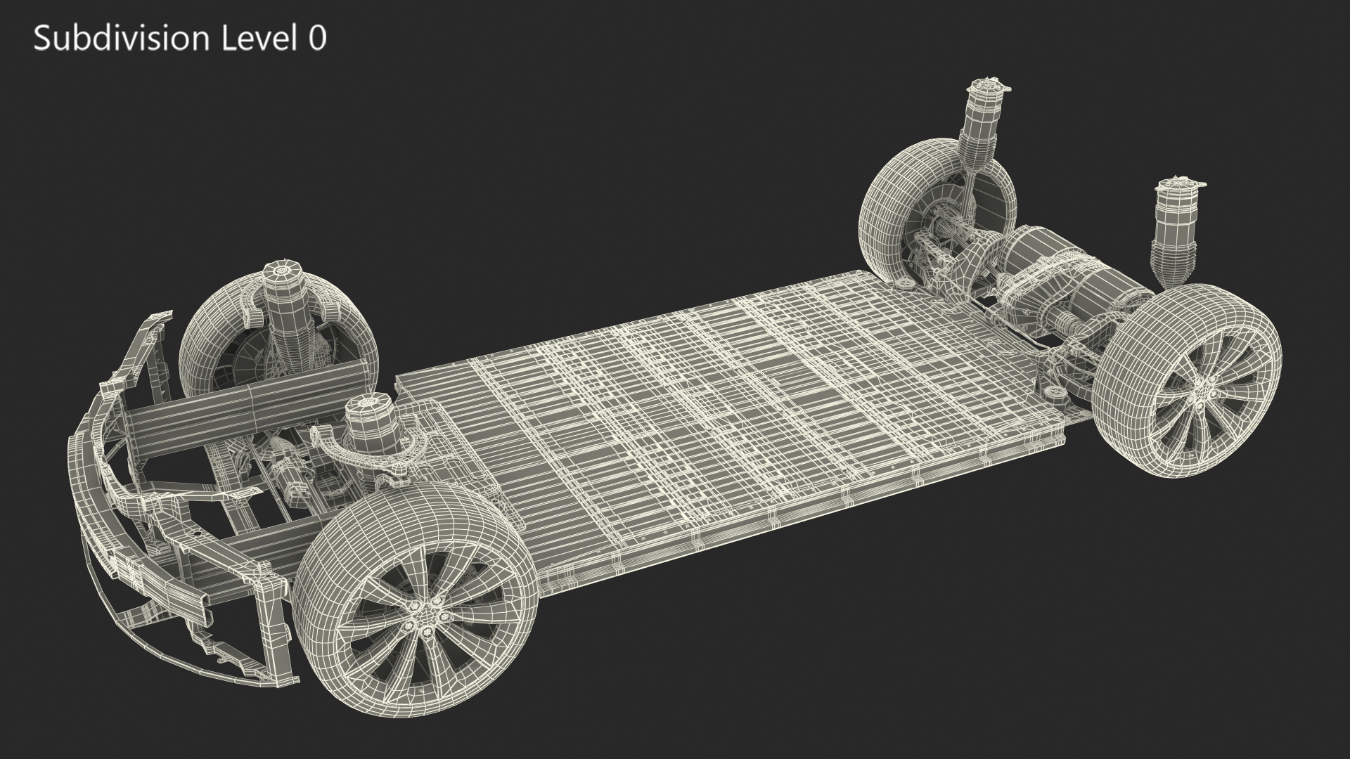 Electric Vehicle Chassis 3D model