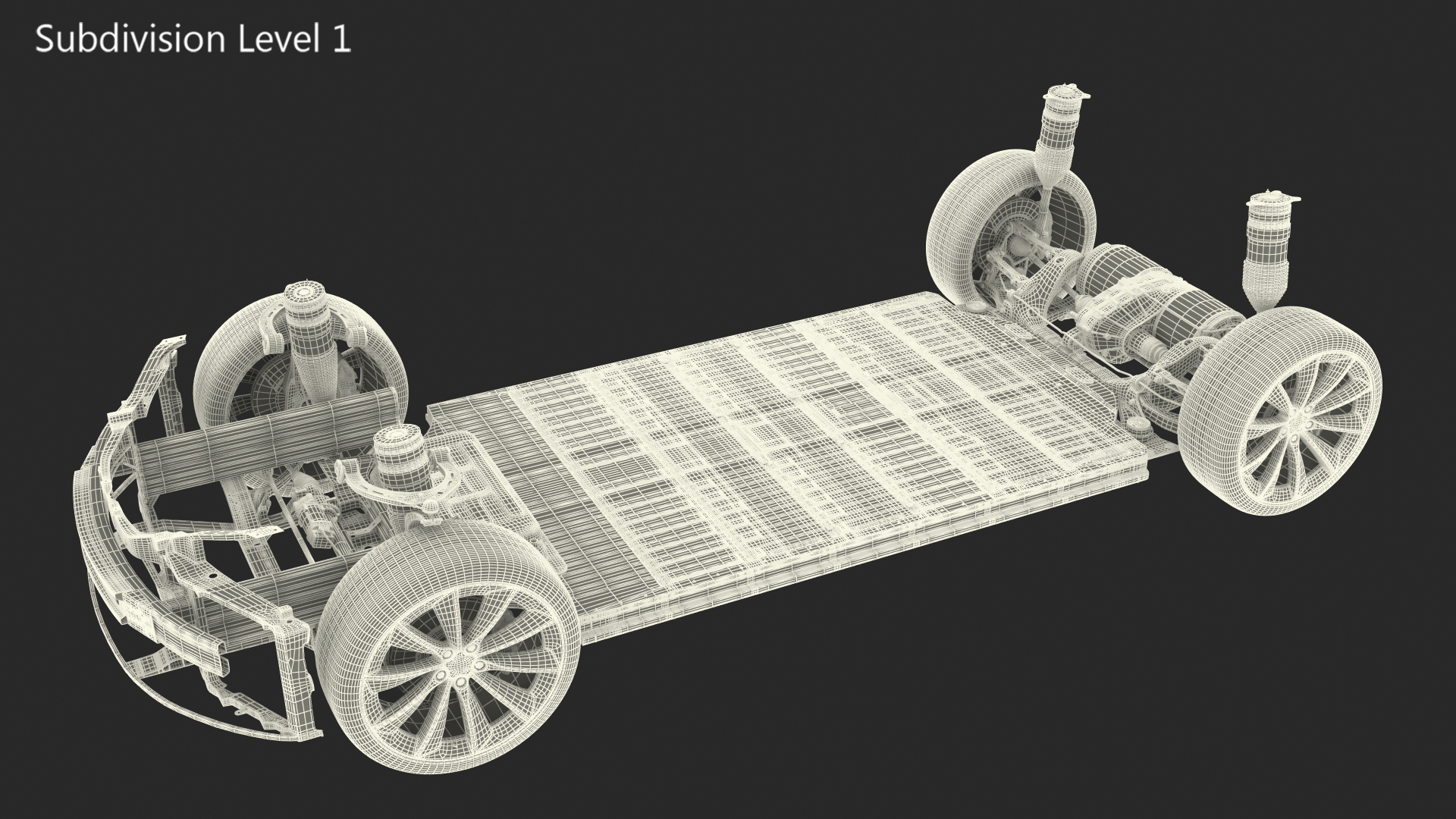 Electric Vehicle Chassis 3D model
