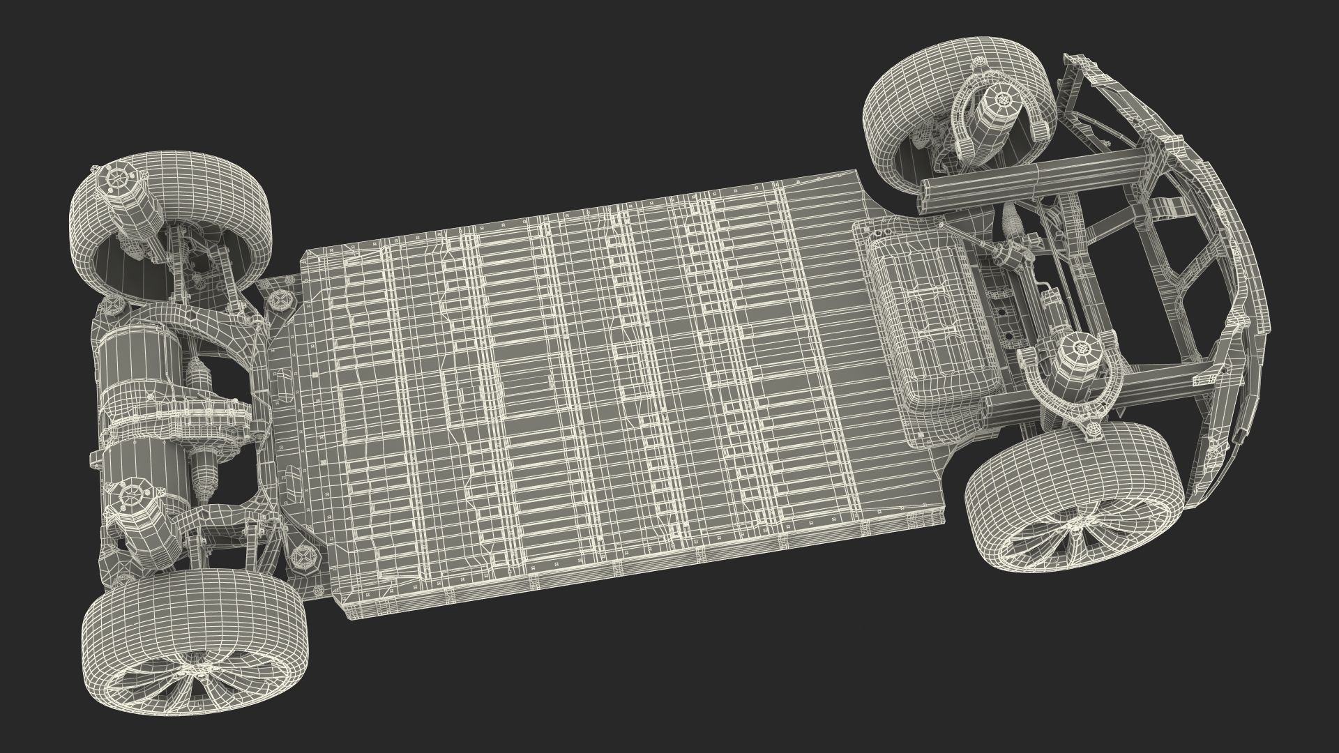 Electric Vehicle Chassis 3D model