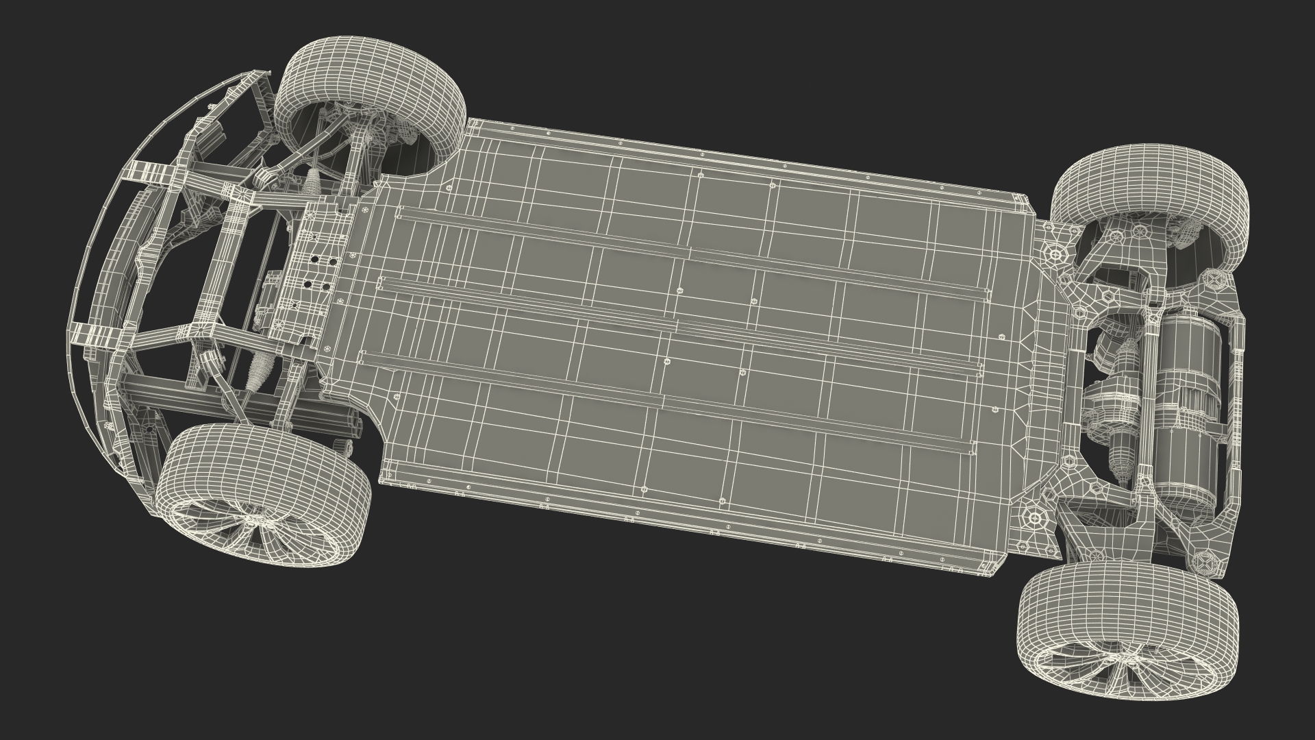 Electric Vehicle Chassis 3D model