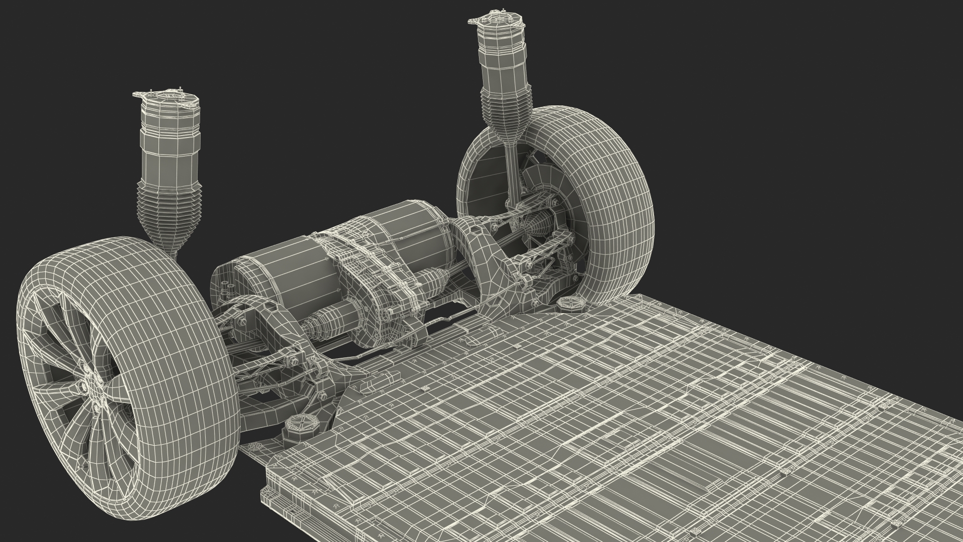Electric Vehicle Chassis 3D model