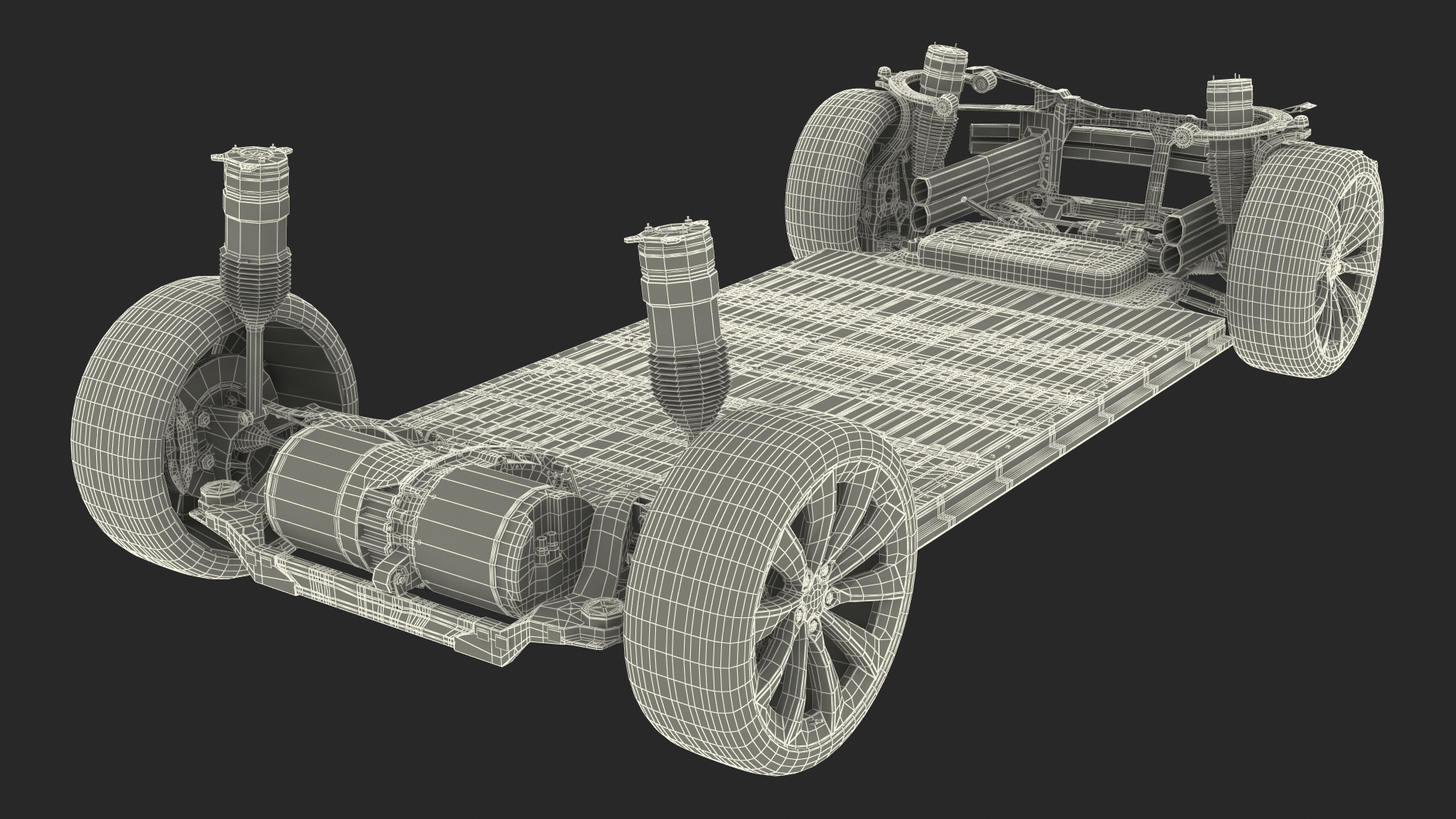 Electric Vehicle Chassis 3D model