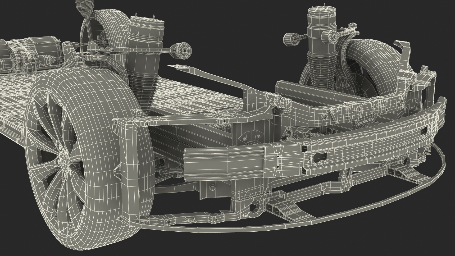 Electric Vehicle Chassis 3D model