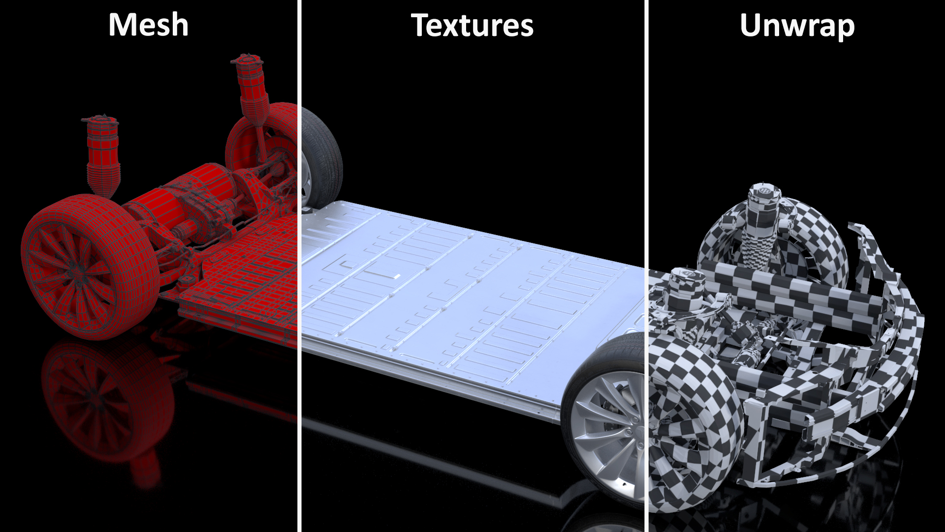 Electric Vehicle Chassis 3D model